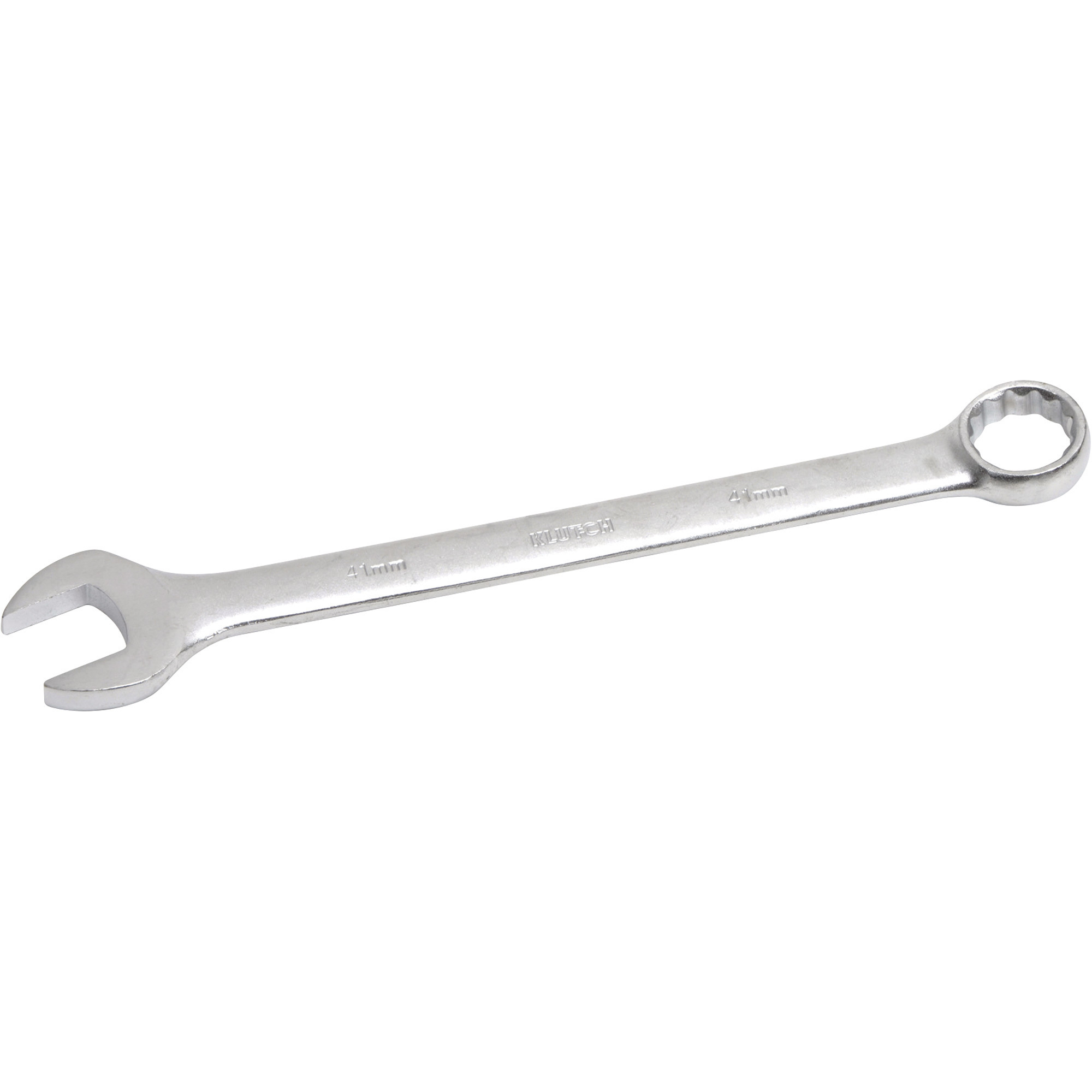 Klutch Full Polish Combination Wrench, Metric, 41mm