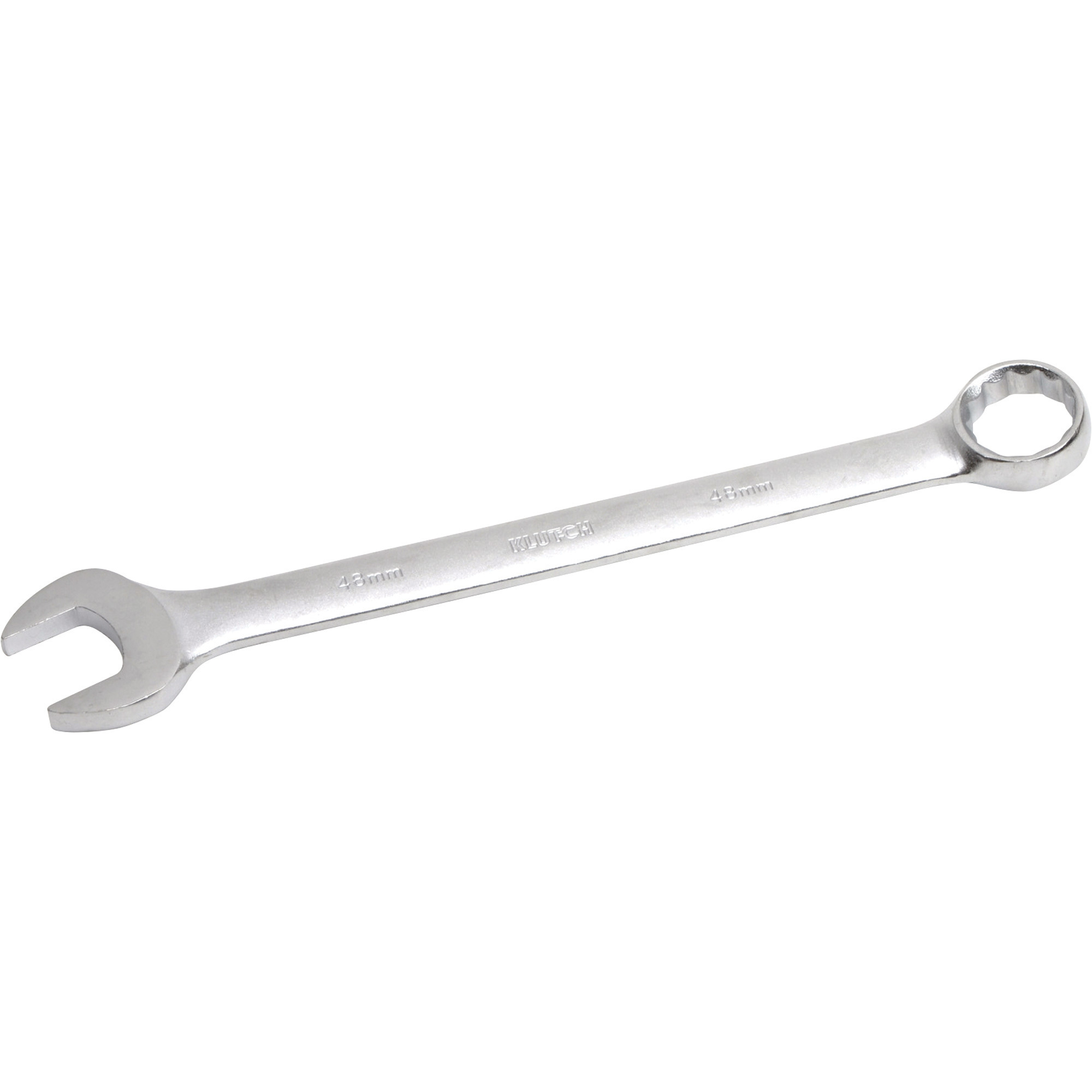 Klutch Full Polish Combination Wrench, Metric, 48mm