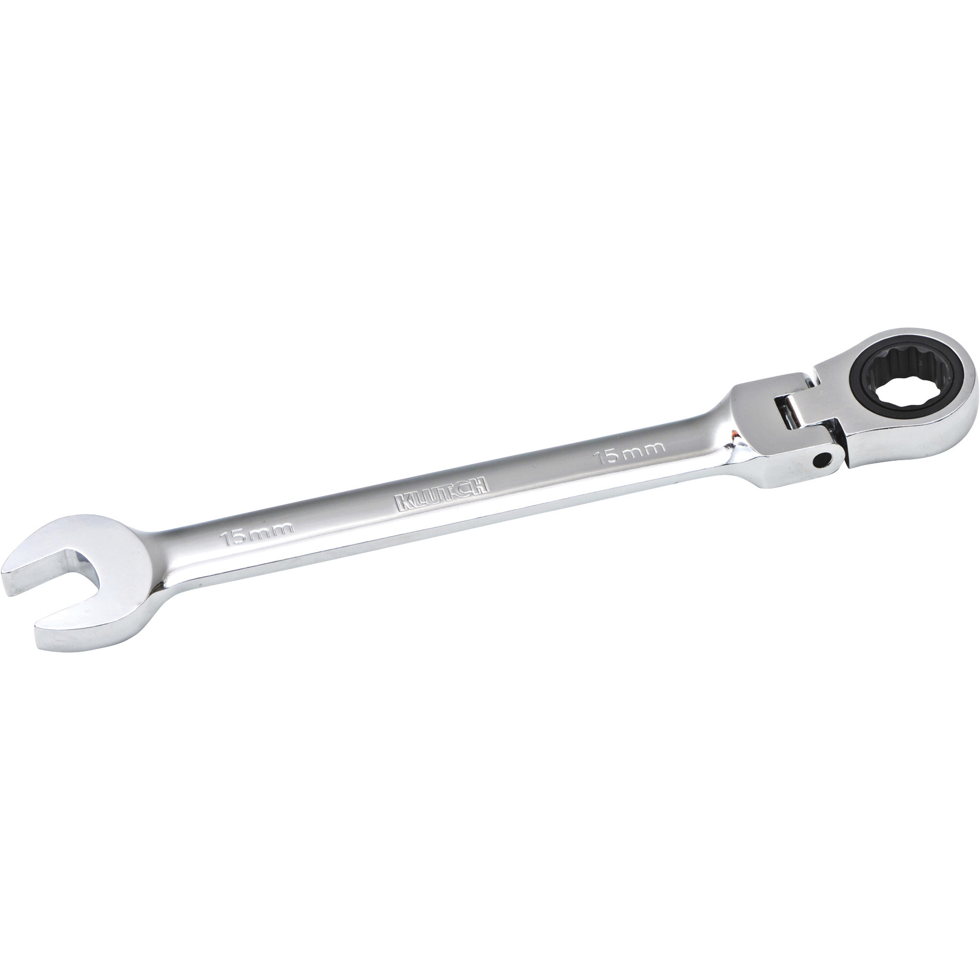 Klutch Flex Ratcheting Wrench, Metric, 15mm
