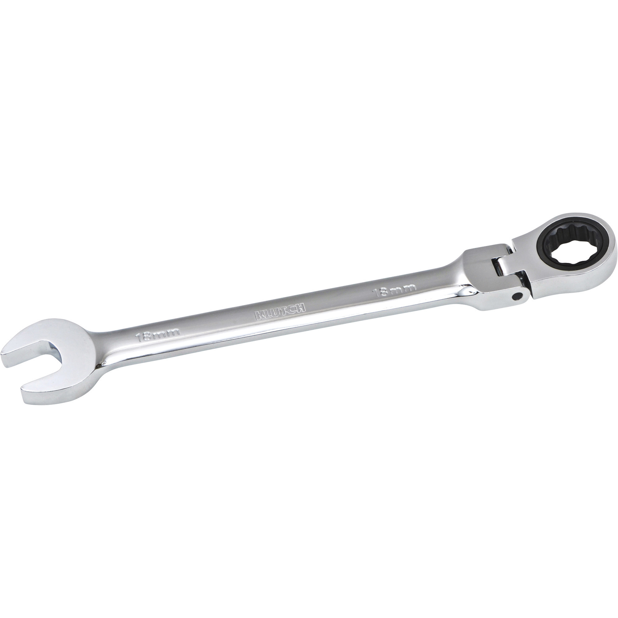 Klutch Flex Ratcheting Wrench, Metric, 18mm