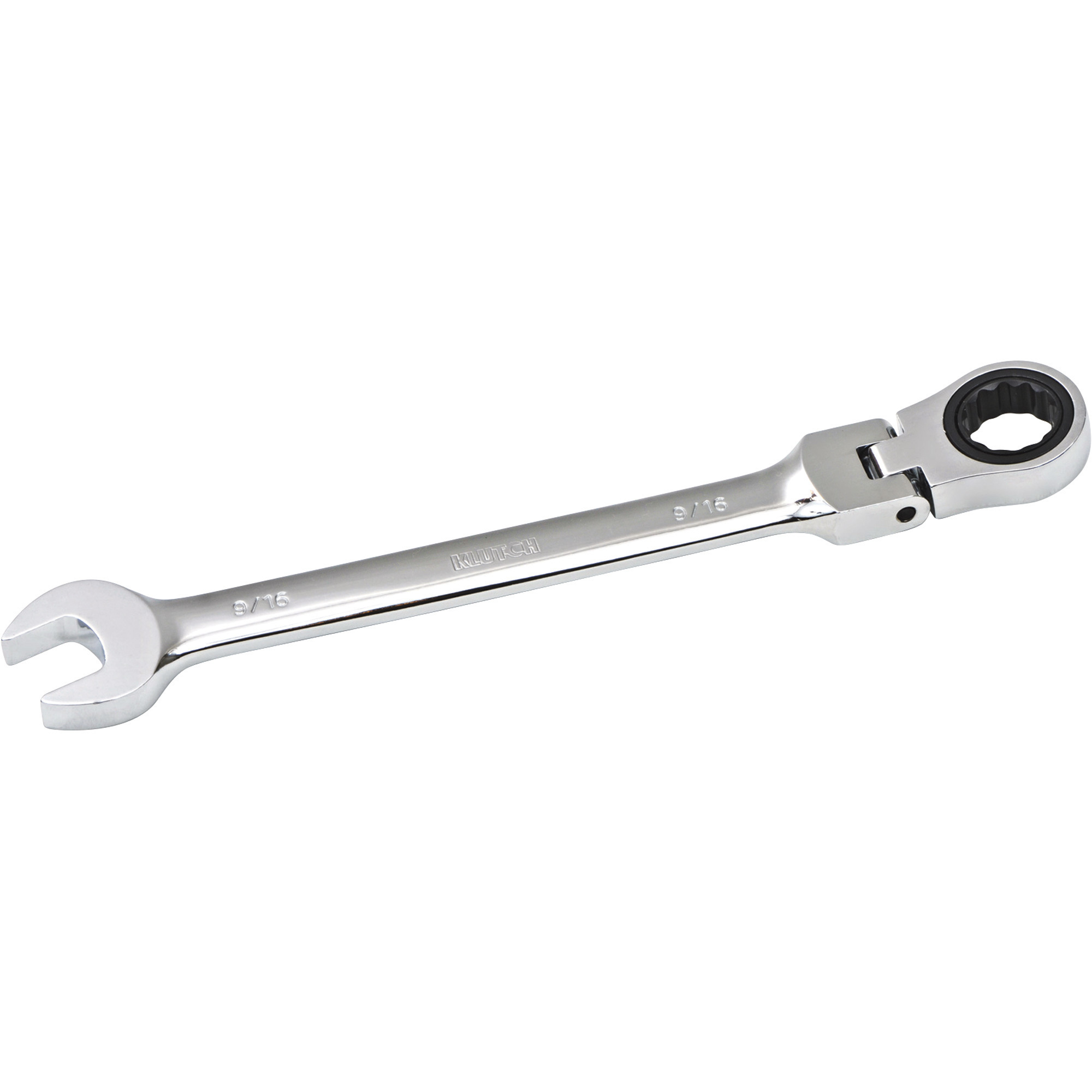 Klutch Flex Ratcheting Wrench, SAE, 9/16Inch