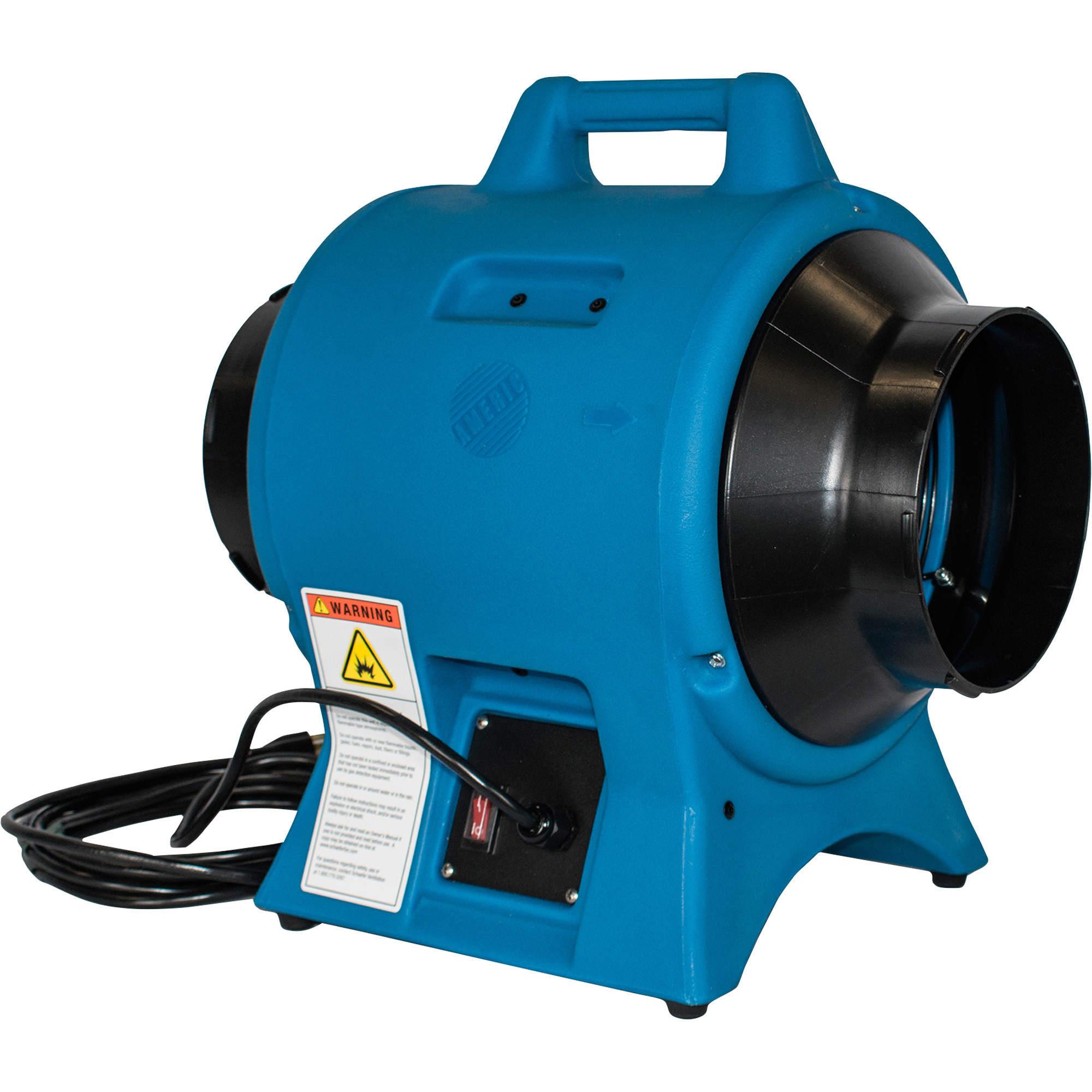 Schaefer Americ Confined Space Ventilation Blower Fan, 8Inch, 1/4 HP, 877 CFM, Model VAF1500A