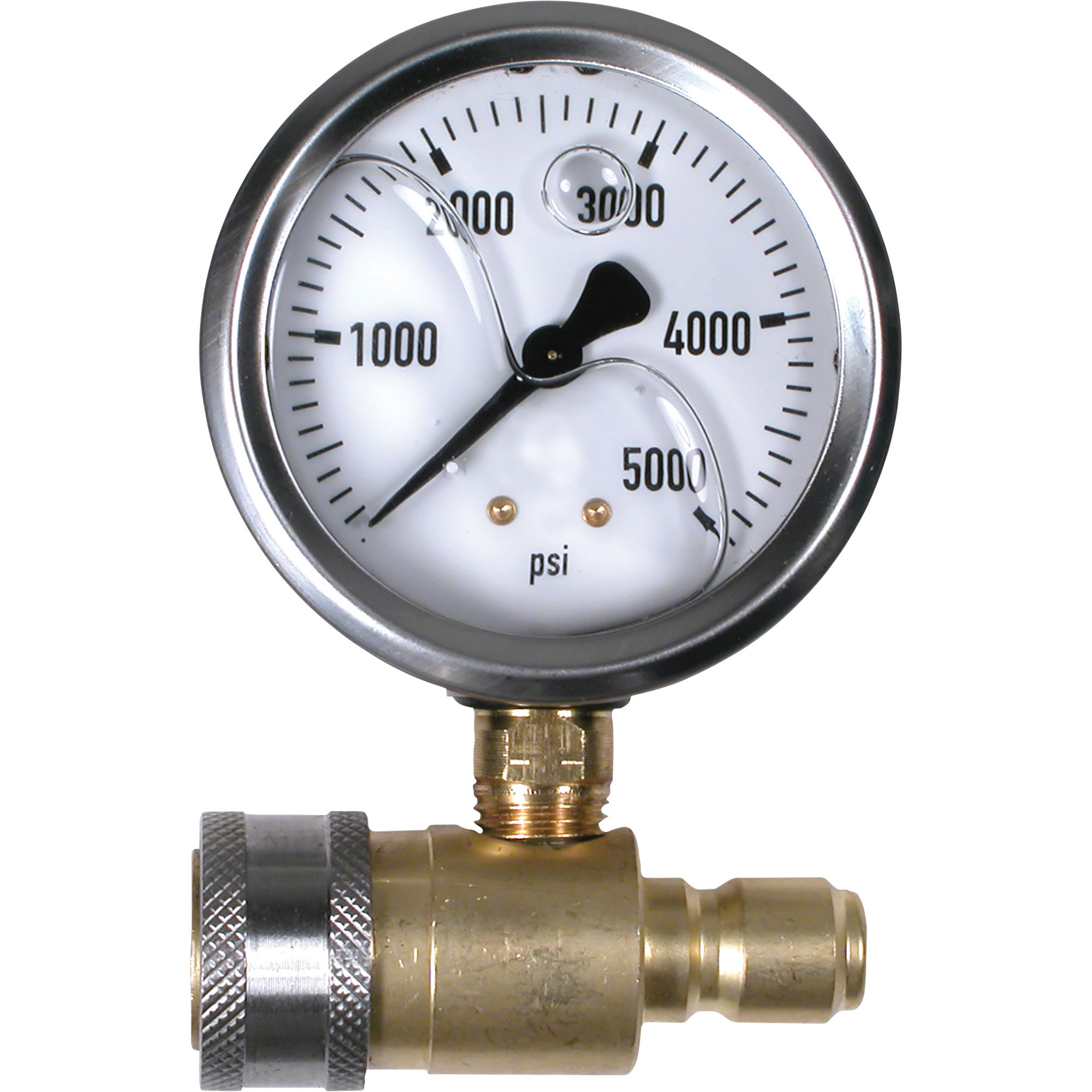 NorthStar Pressure Washer Pressure Gauge, 5000 PSI, 3/8in. Fitting -  PK-QCG-5000