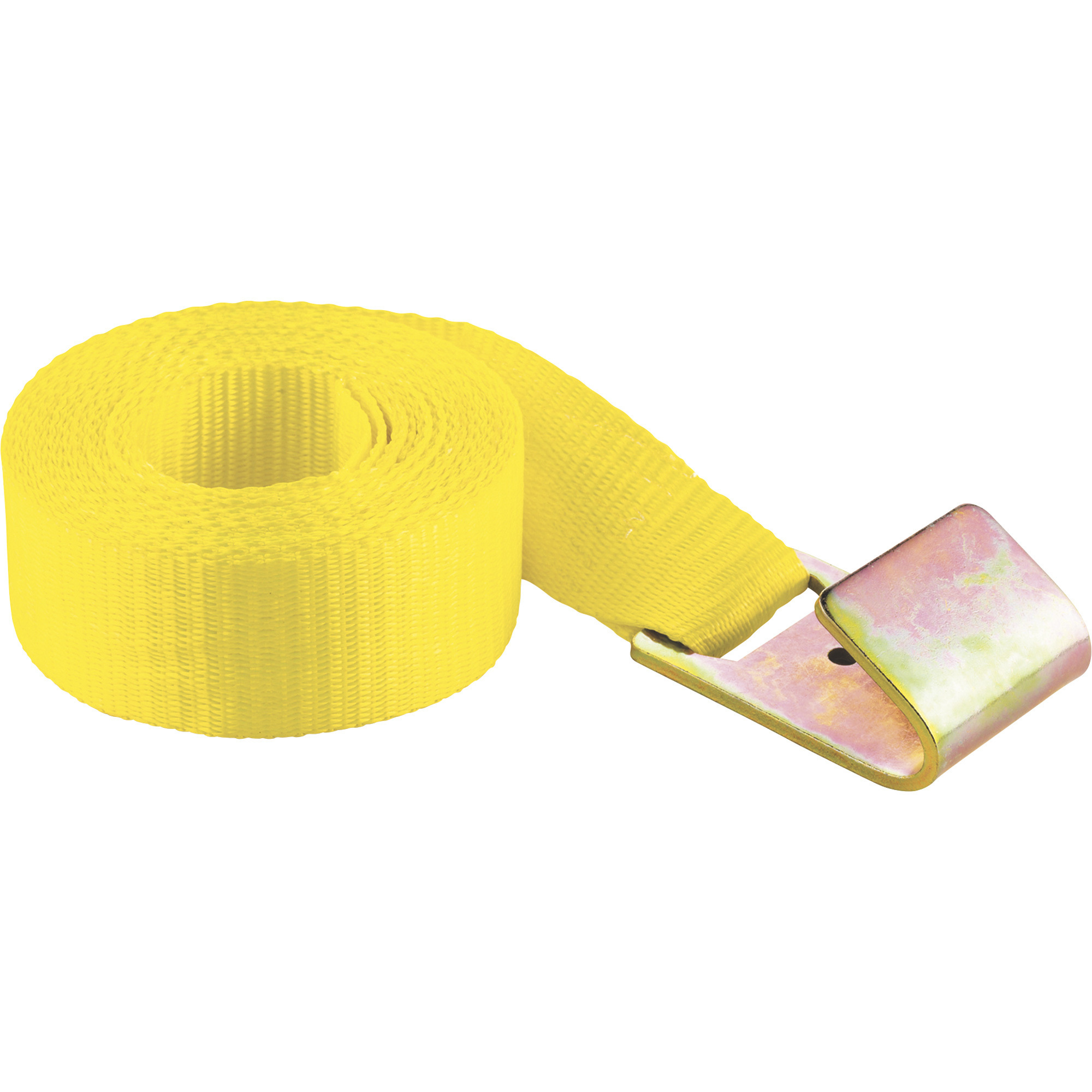 SmartStraps Winch Strap with Flat Hook, 20ft.L x 2Inch W, 5,000-Lb. Capacity, Yellow, Model 281