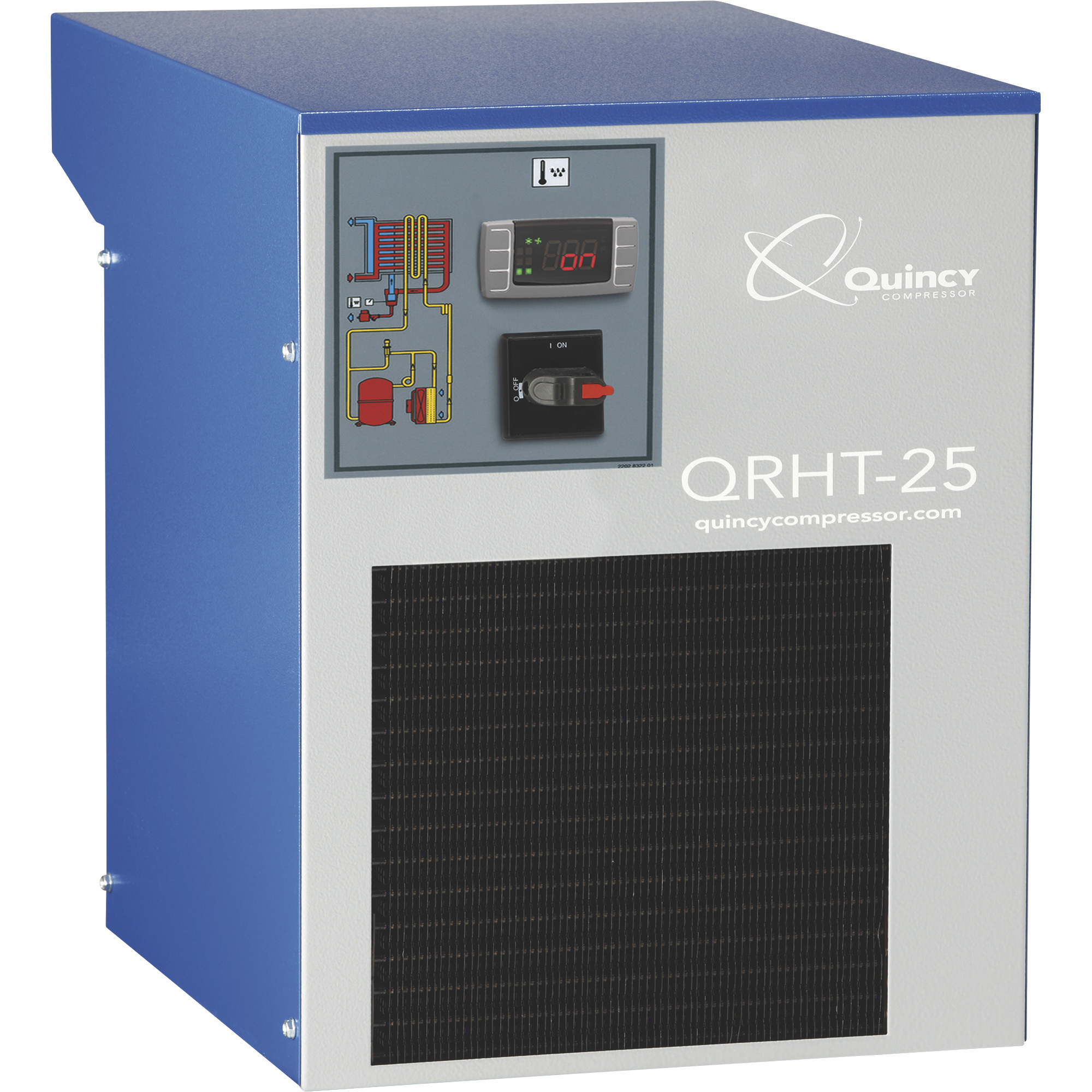 Quincy Refrigerated Air Dryer, High Temperature, Non-Cycling, 25 CFM, 115 Volt, Model QRHT