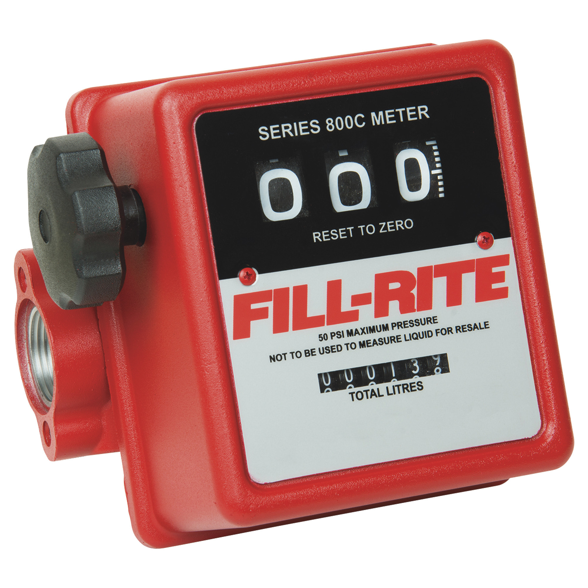 Fill-Rite 3-Digit Mechanical Fuel Transfer Meter, 5â20 GPM, Model 807CL1