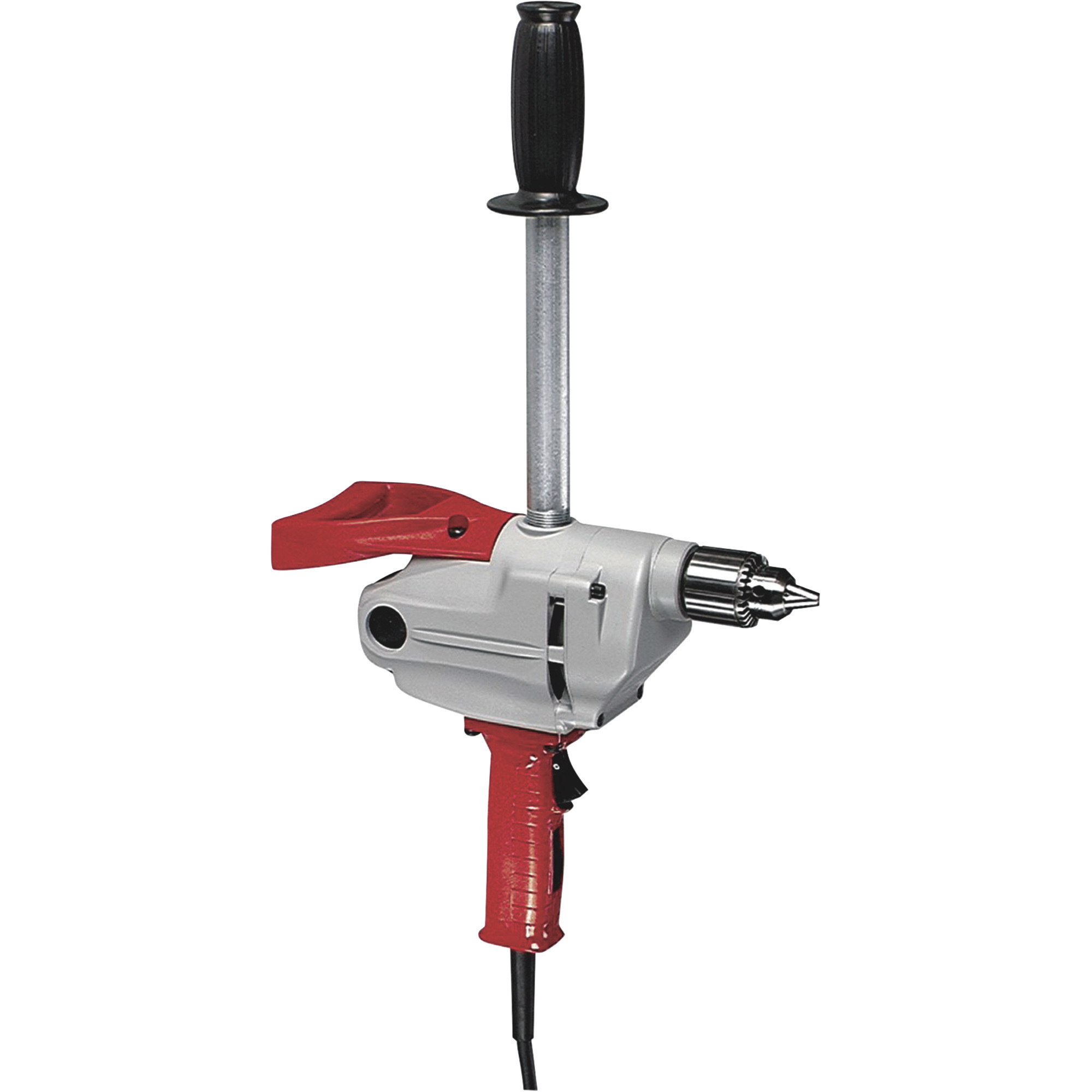 Milwaukee Corded Electric Spade Handle Drill With Pipe Handle, 1/2Inch Chuck, 7.0 Amp, 450 RPM, Model 1660-6