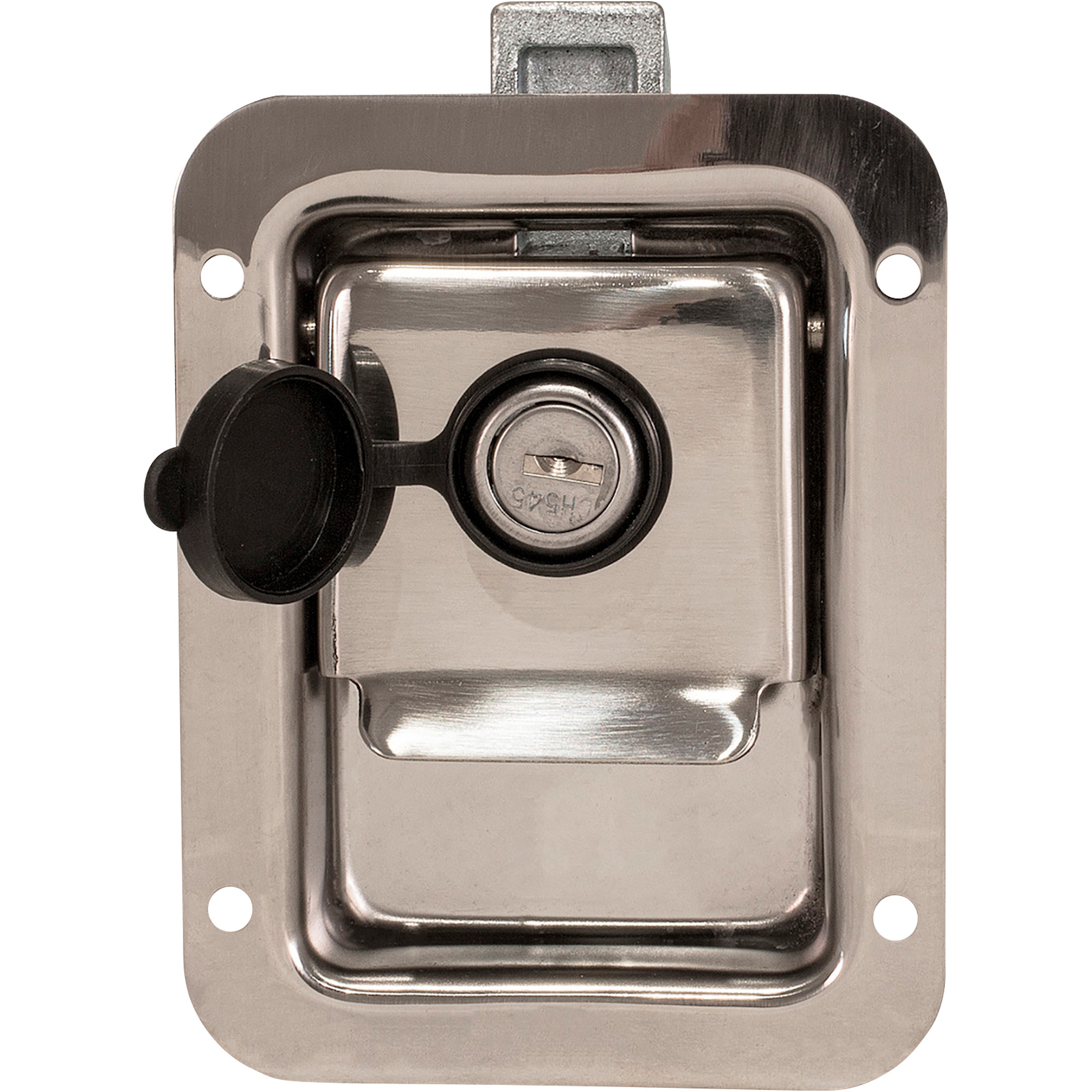 Buyers Products Junior Size Stainless Steel Flush Paddle Latch â Fits 2 3/4Inch x 3 3/4Inch Recess, Model L1883