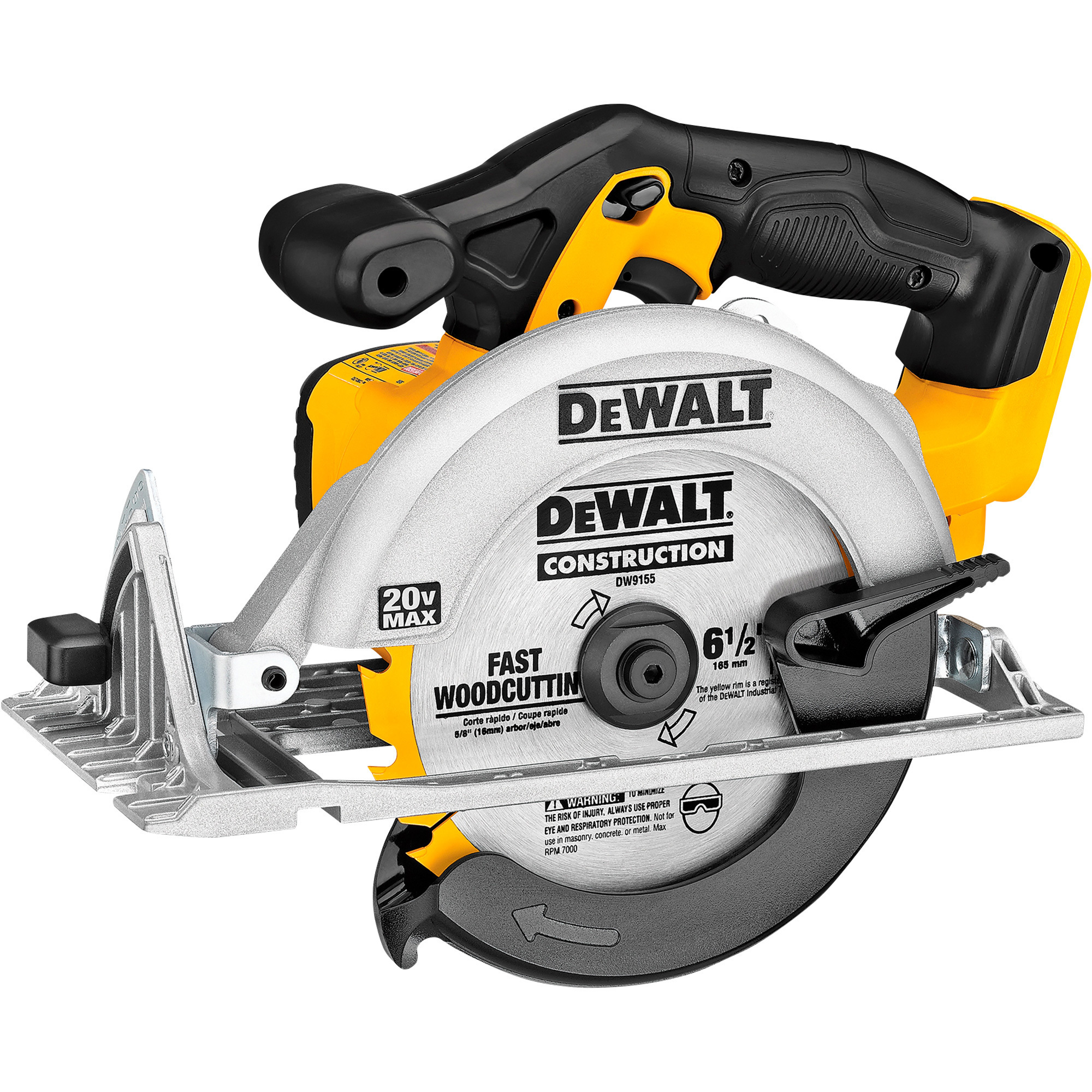 DEWALT 20 Volt Cordless Circular Saw, Tool Only, 6 1/2Inch, Model DCS391B