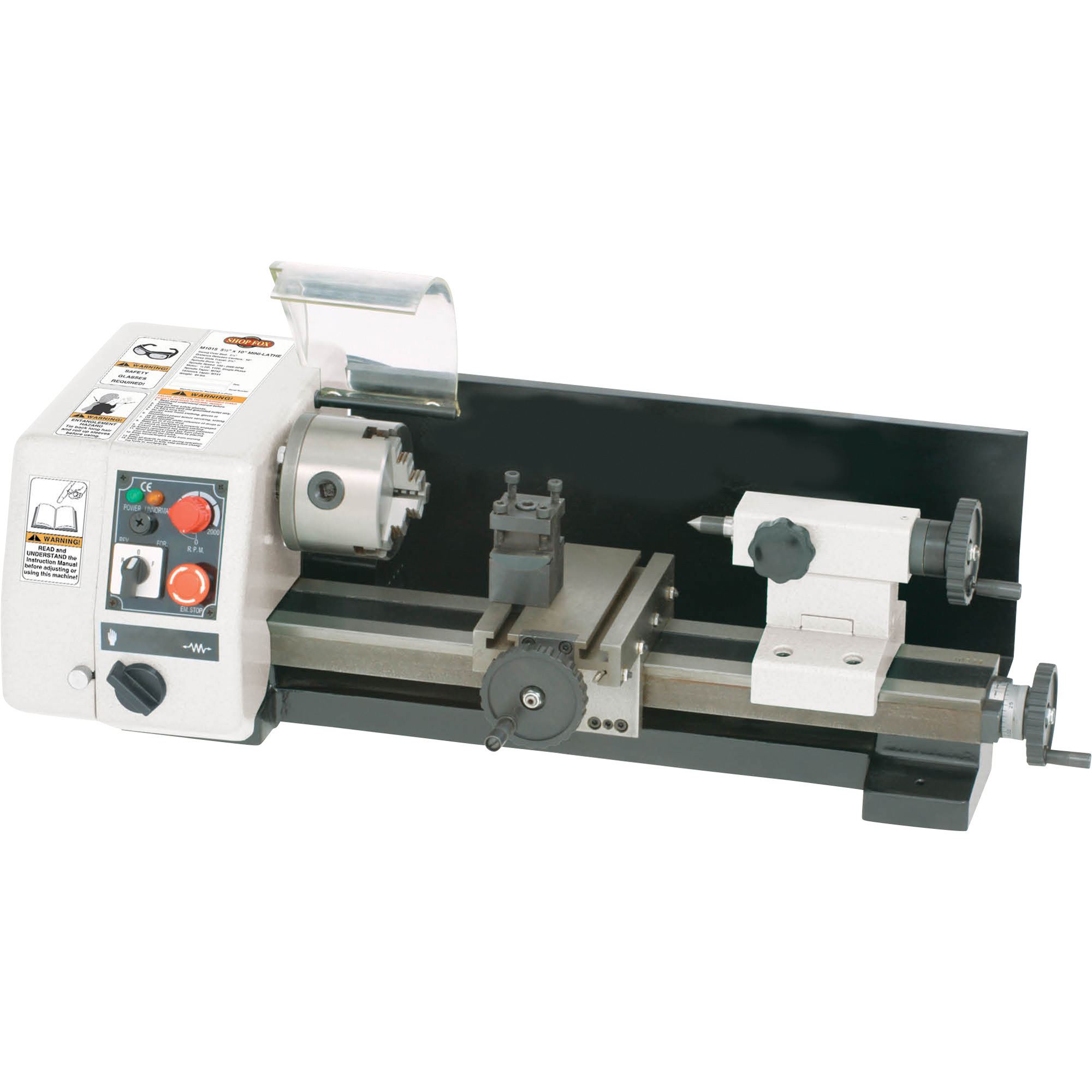 SHOP FOX Mini Metal Lathe, 6Inch x 10Inch, Model M1015