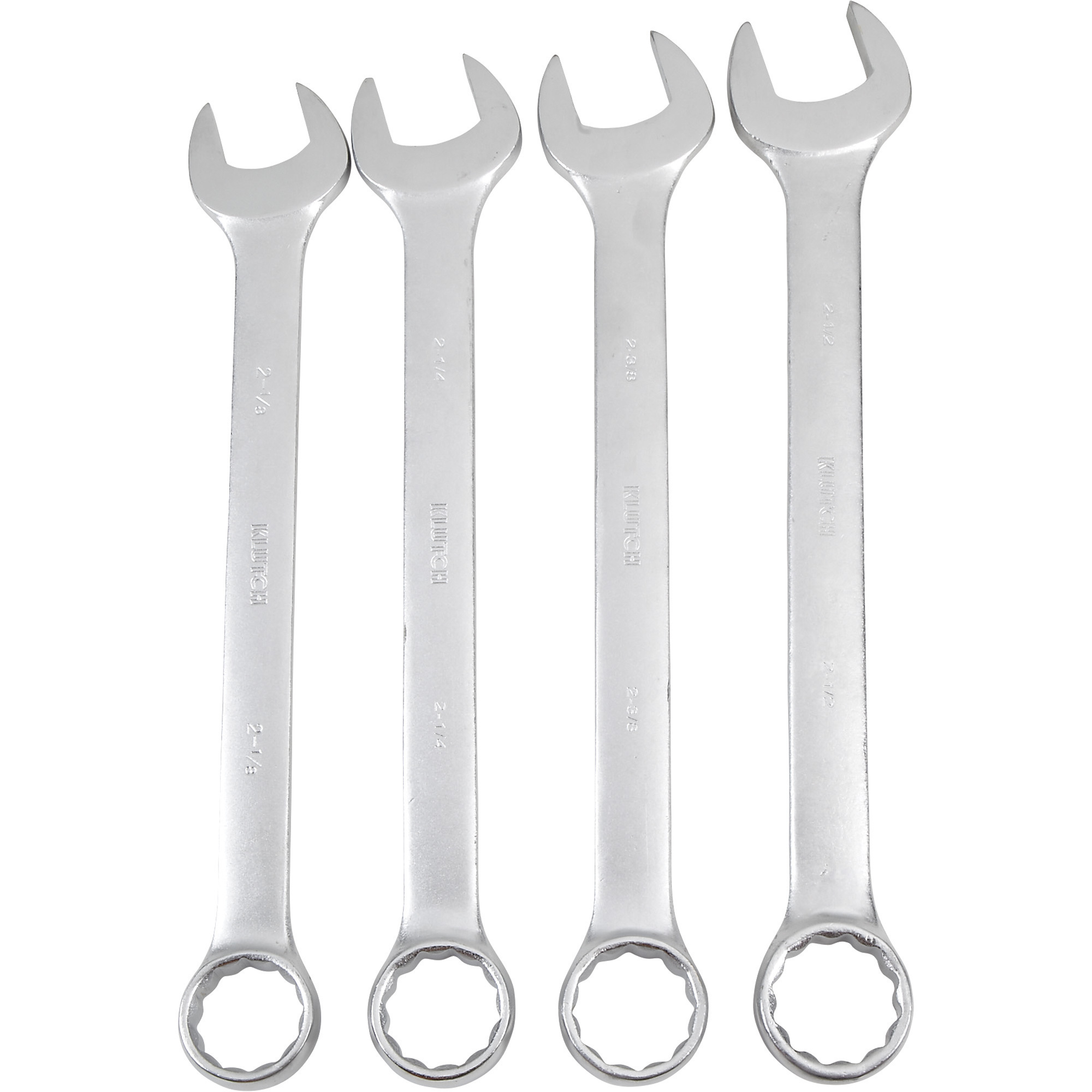 Klutch Super Jumbo Combination Wrench Set, 4 Pcs., SAE