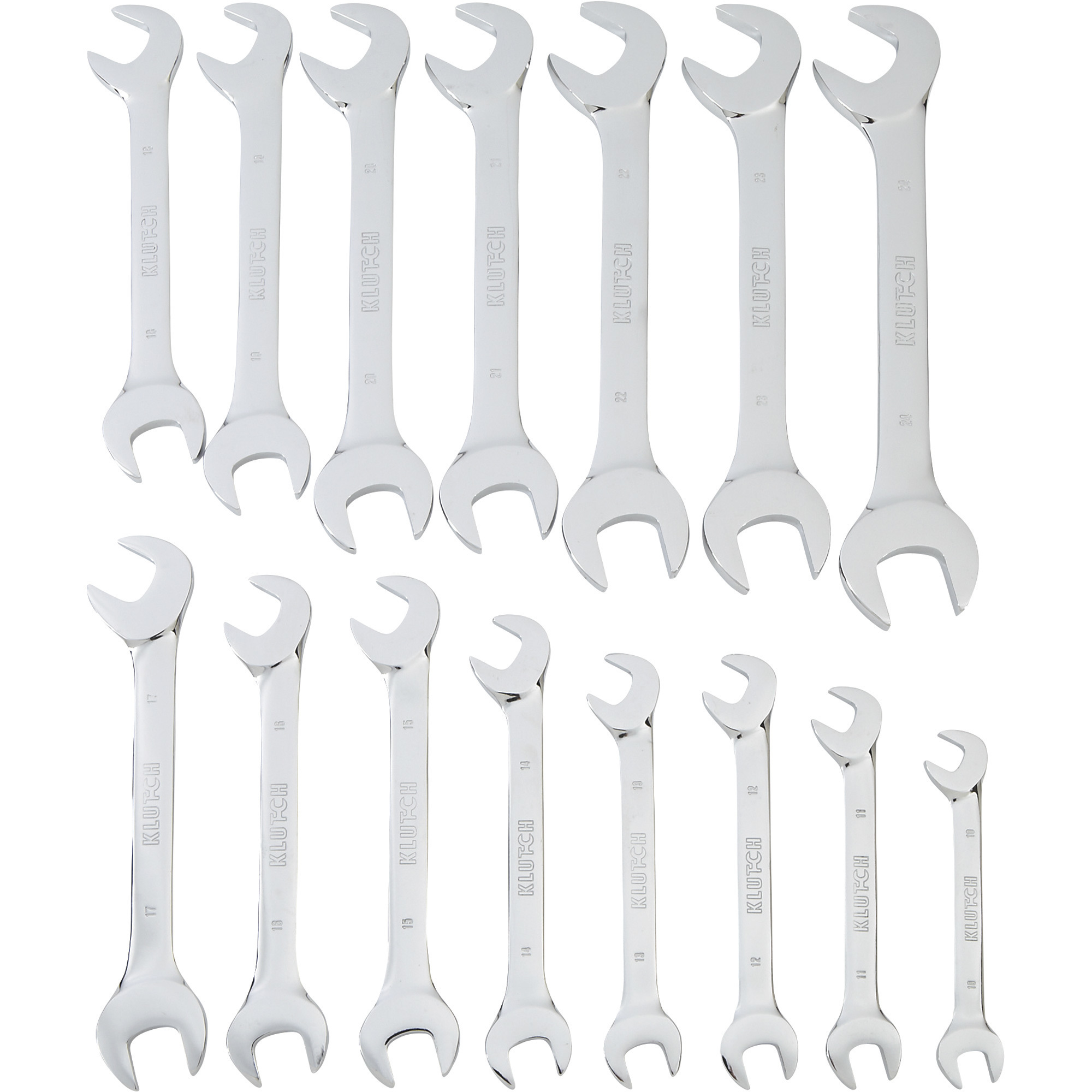 Klutch Angle Wrench Set, 15-Piece, Metric