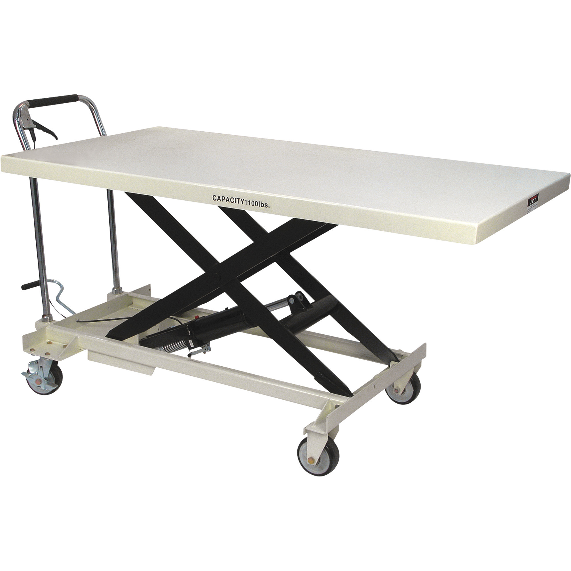 JET Jumbo Hydraulic Scissor Lift Table, 1,100-Lb. Capacity, Model SLT-1100