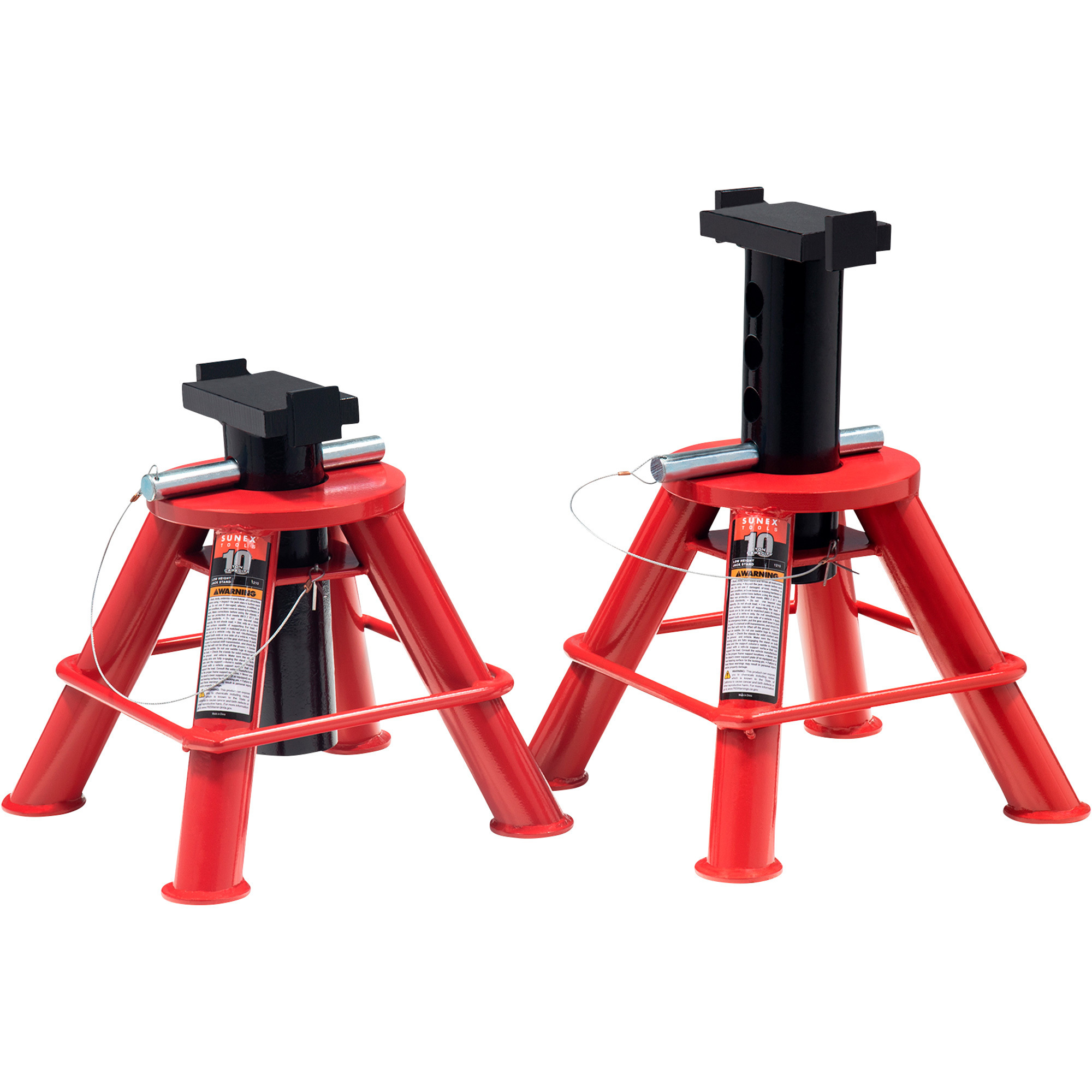 Sunex Low-Height 10-Ton Jack Stands, Model 1210