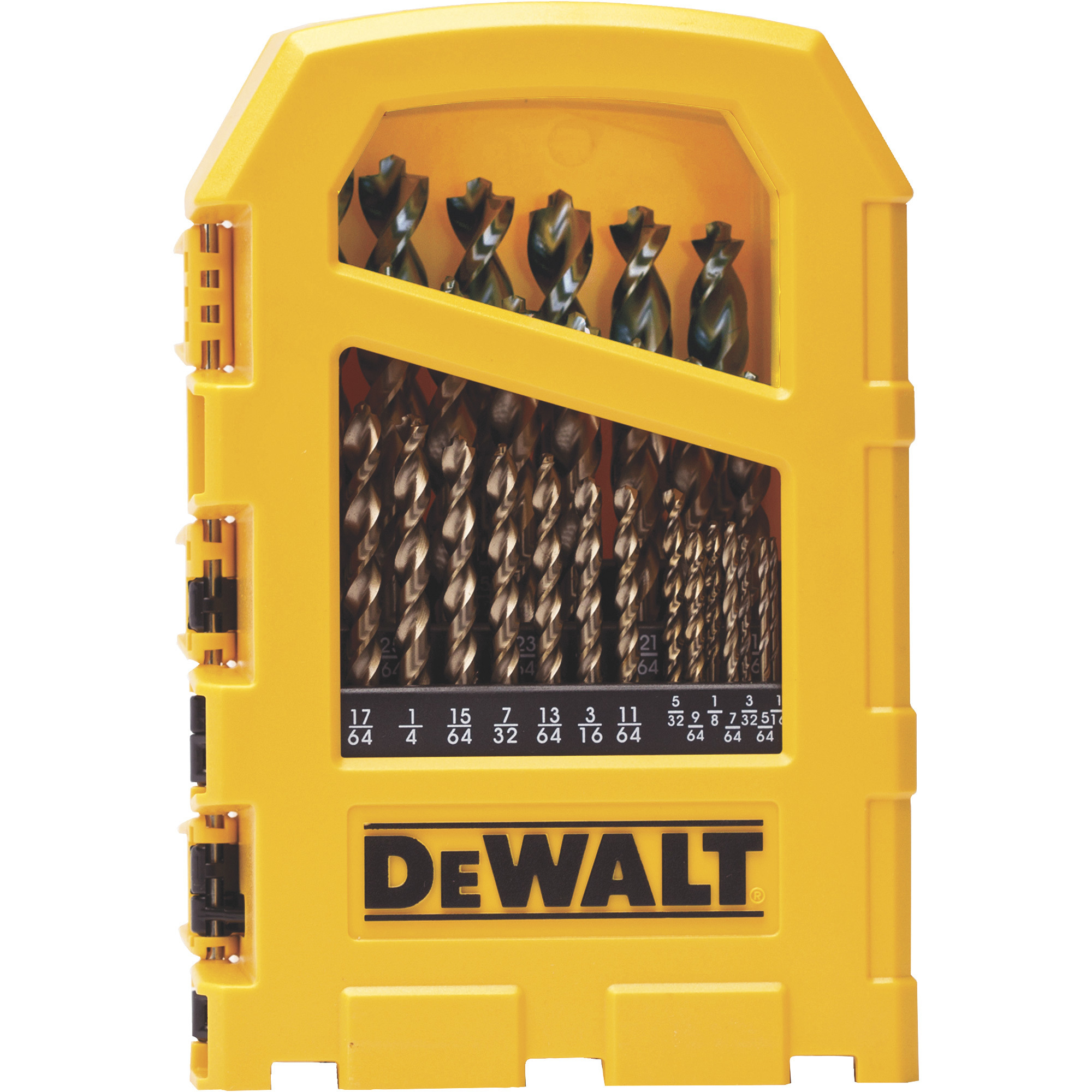 DEWALT Pilot Point Gold Ferrous Oxide Drill Bit Set, 29-Piece, Model DW1969
