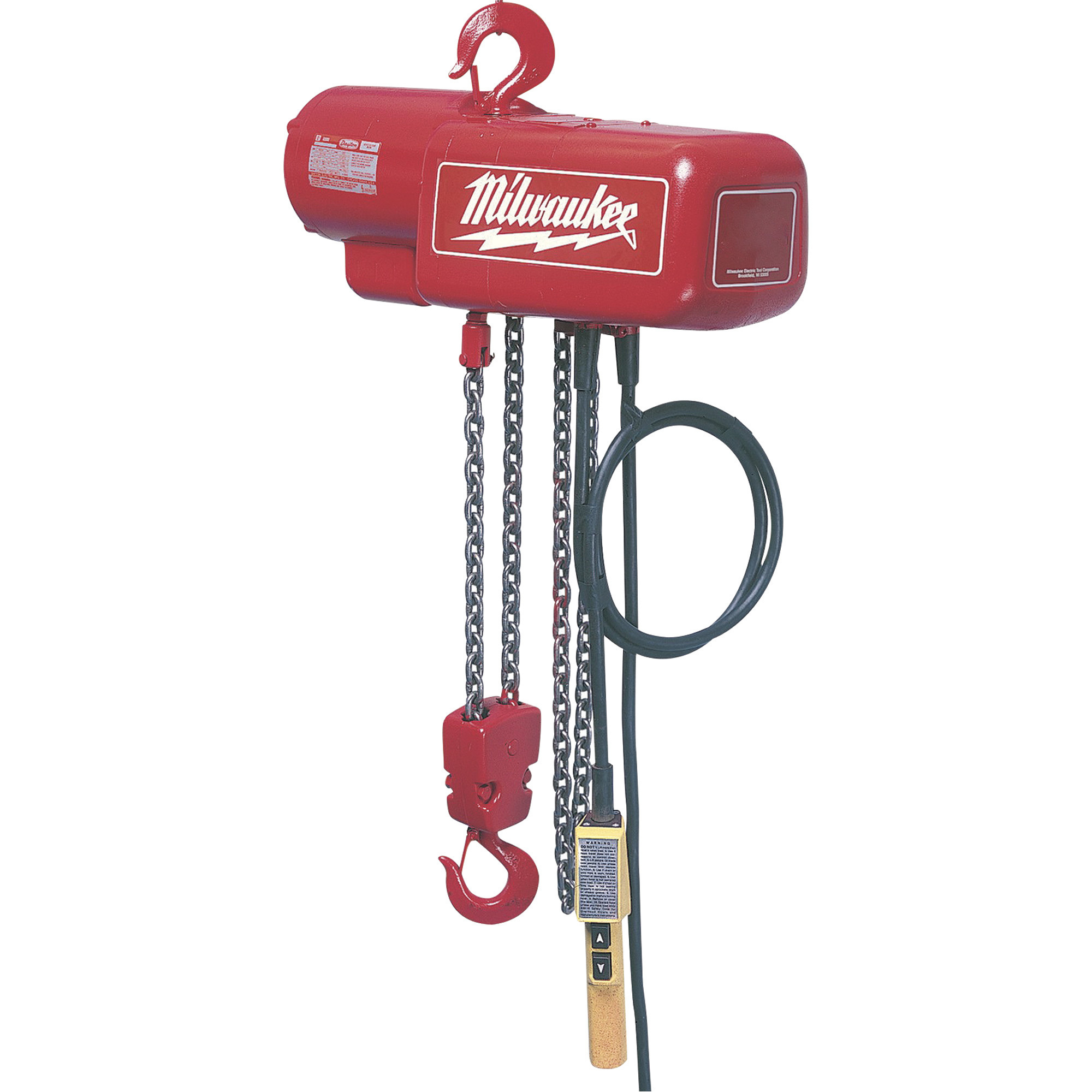 Milwaukee Professional Electric Chain Hoist, 1-Ton Capacity, 15ft. Lift, Model 9567