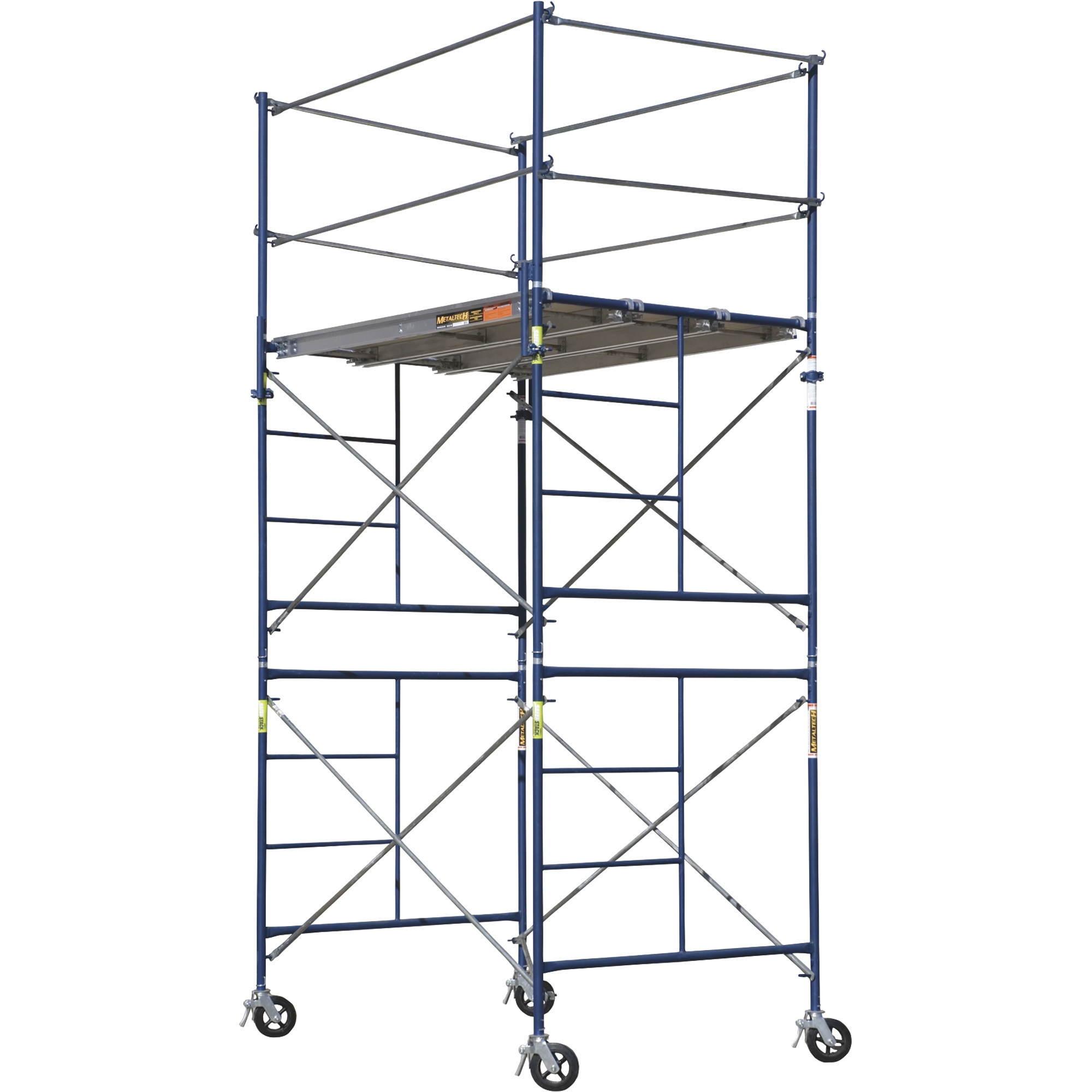 Metaltech Saferstack Complete 2-Section High Tower Scaffolding System, Model M-MRT5710