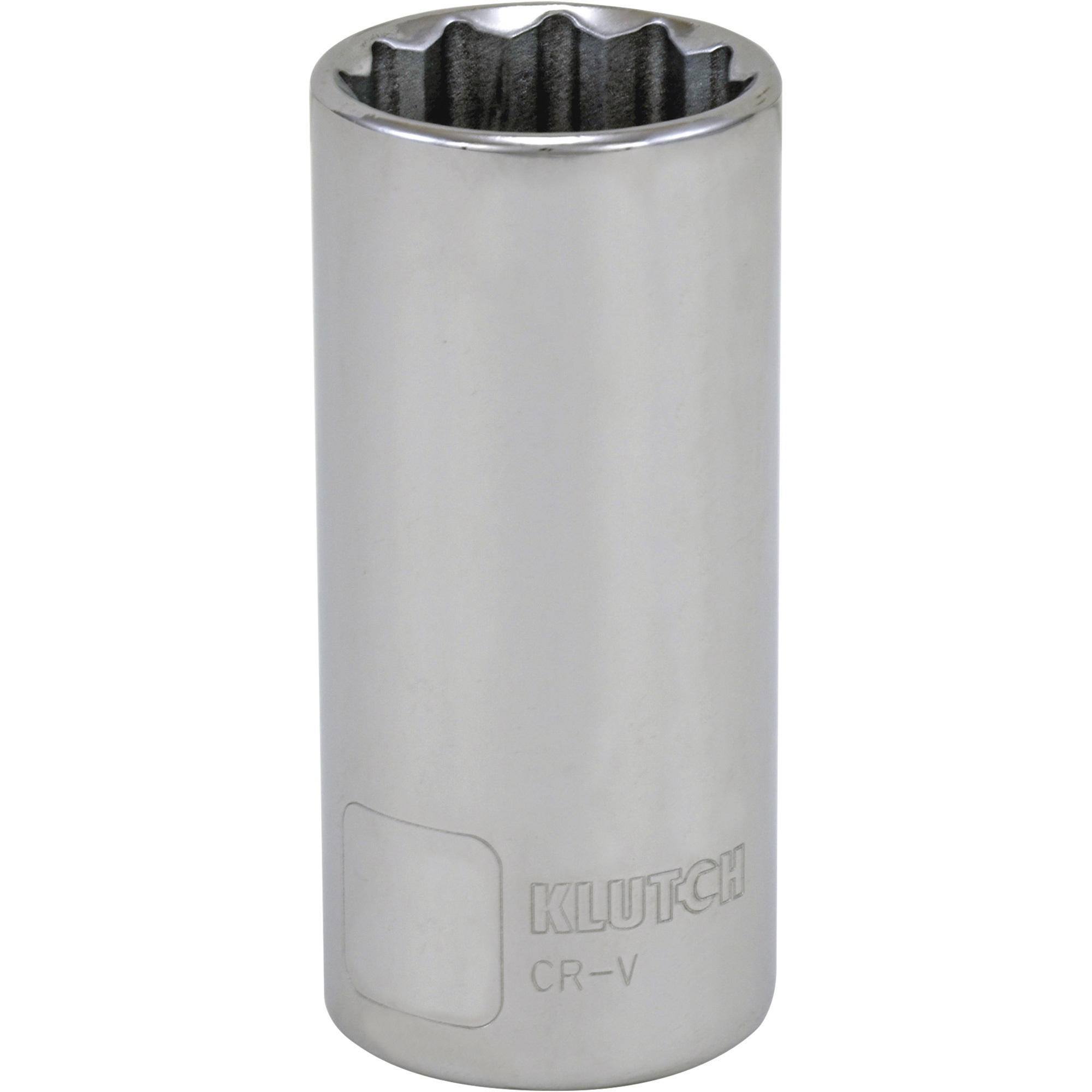 Klutch Deep Socket, Metric, 27mm, 1/2Inch-Drive, 12-Pt.