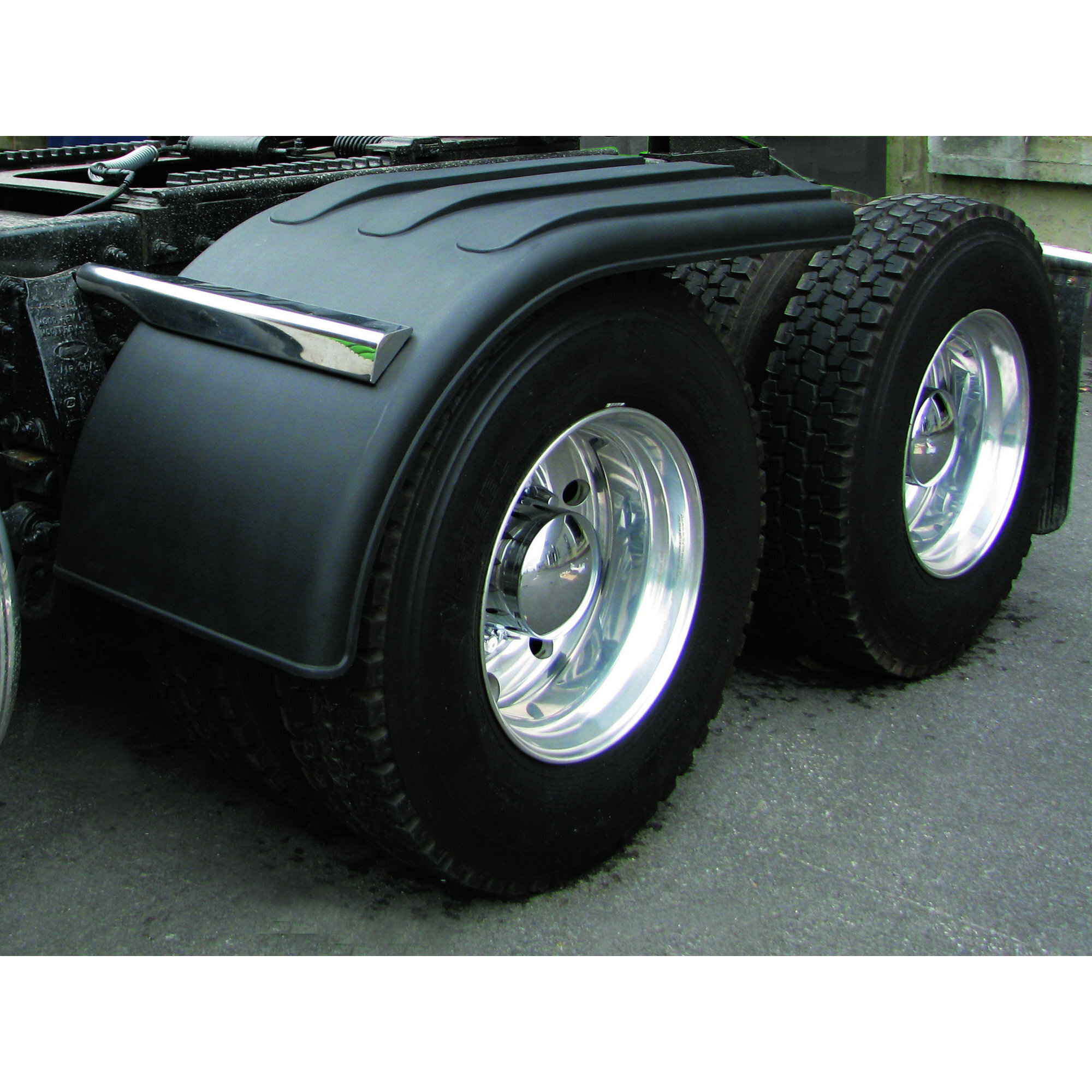 Trux Poly Half Fenders, Pair, Black, Item# TFEN-H39