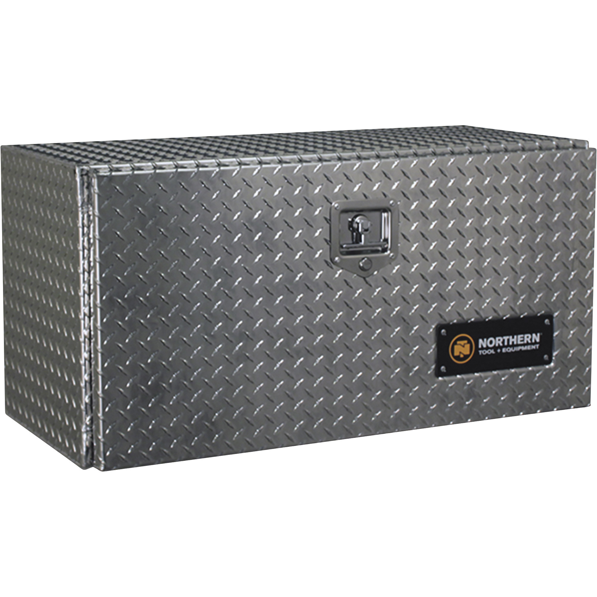 Northern Tool Underbody Truck Tool Box, Aluminum, Diamond Plate, T-Handle Latch, 36Inch x 17Inch x 18Inch, Model 36012744