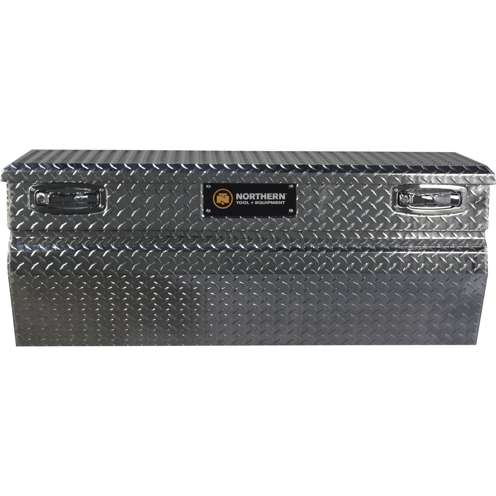 Northern Tool Chest Truck Tool Box, Aluminum, Diamond Plate, Pull Handle Latches, 47.75Inch x 15.75Inch x 20Inch x 18Inch, Model 36012752