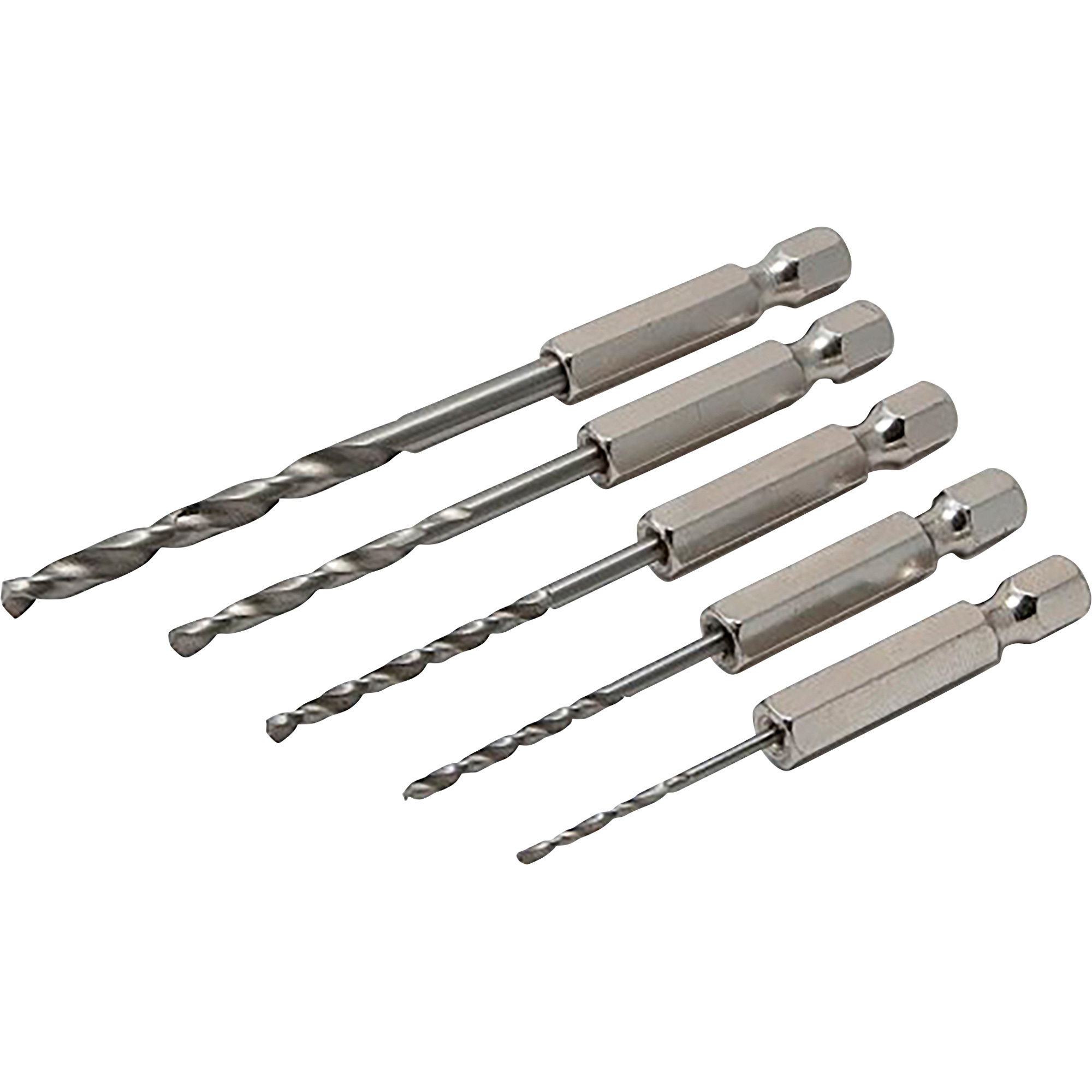 Klutch High-Speed Drill Bit Set, 5-Piece