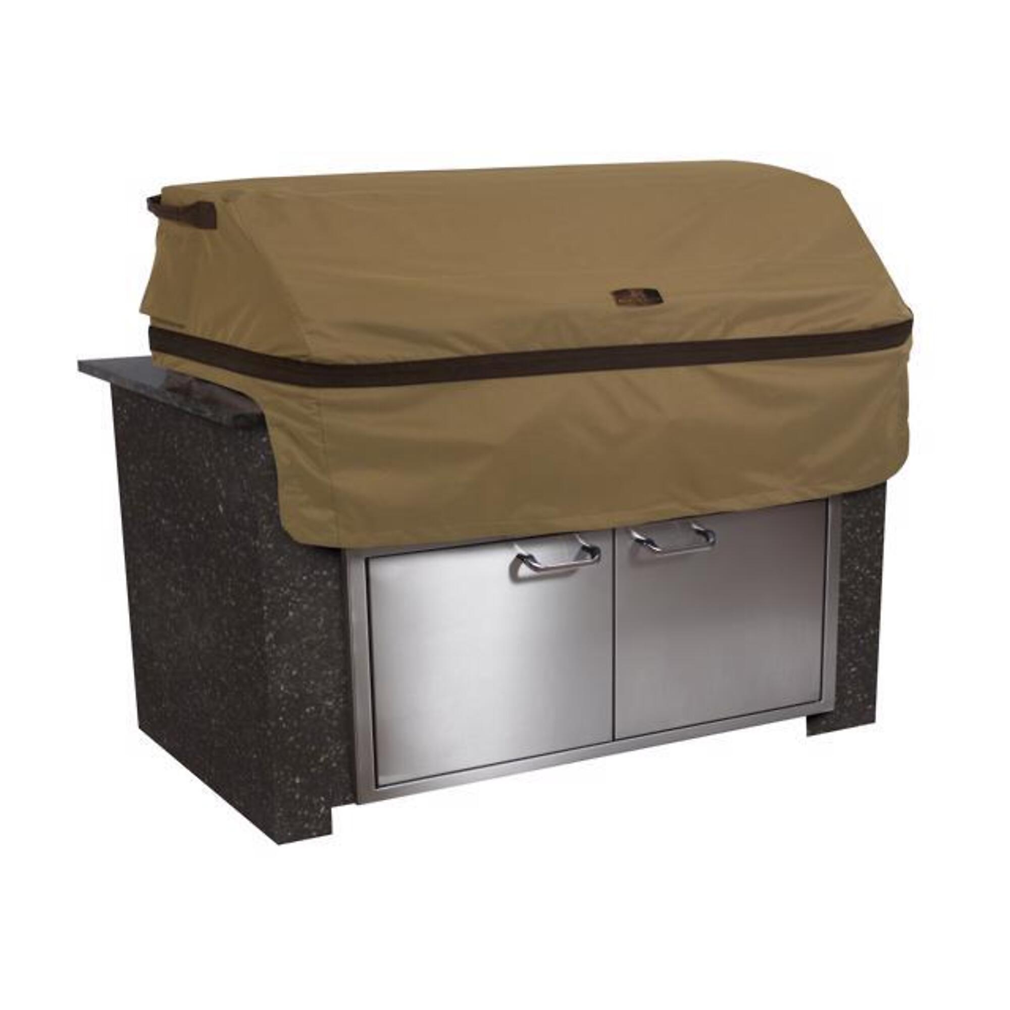 Classic Accessories Hickory Built-In BBQ Grill Top Cover, XS, Beige, Polyester, Model 55-330-362401-EC