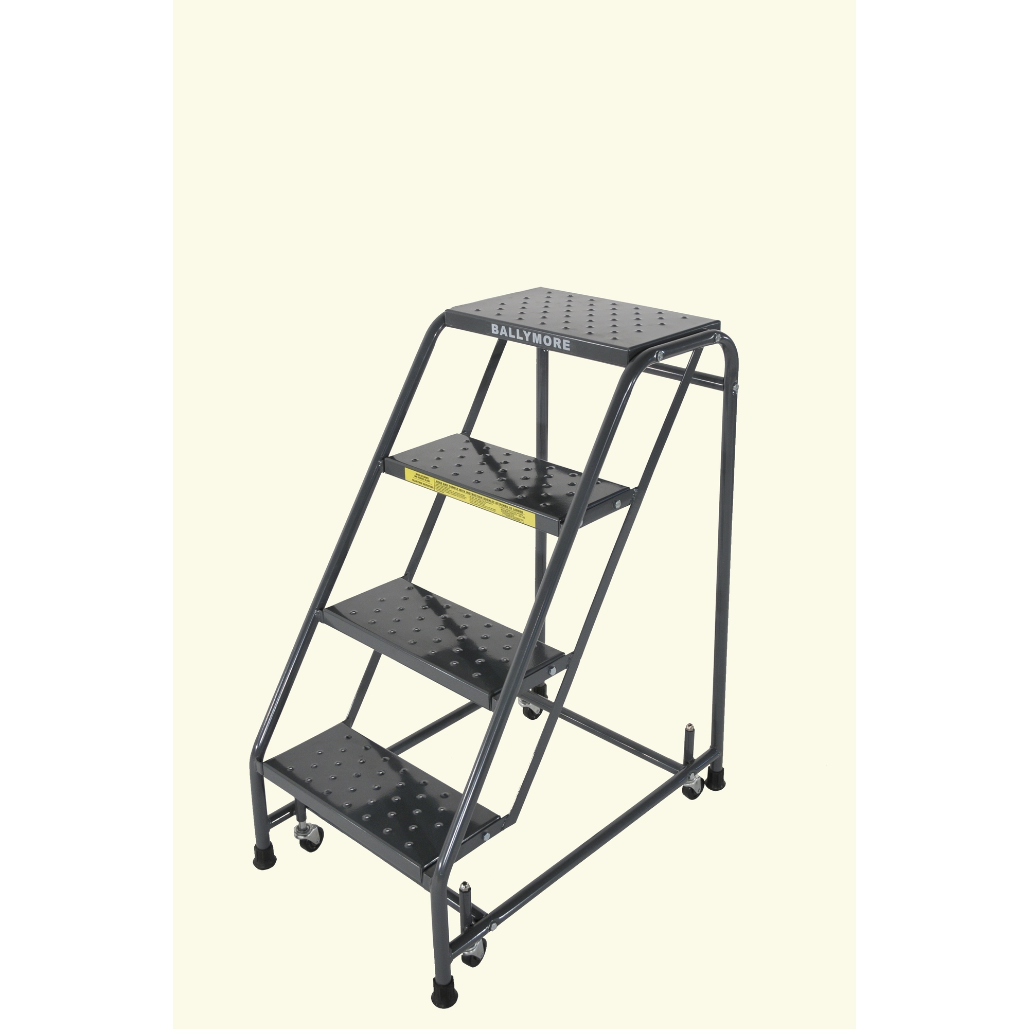 Ballymore, Rolling Ladder, Overall Height 38 in, Steps 4, Material Steel, Model 418P