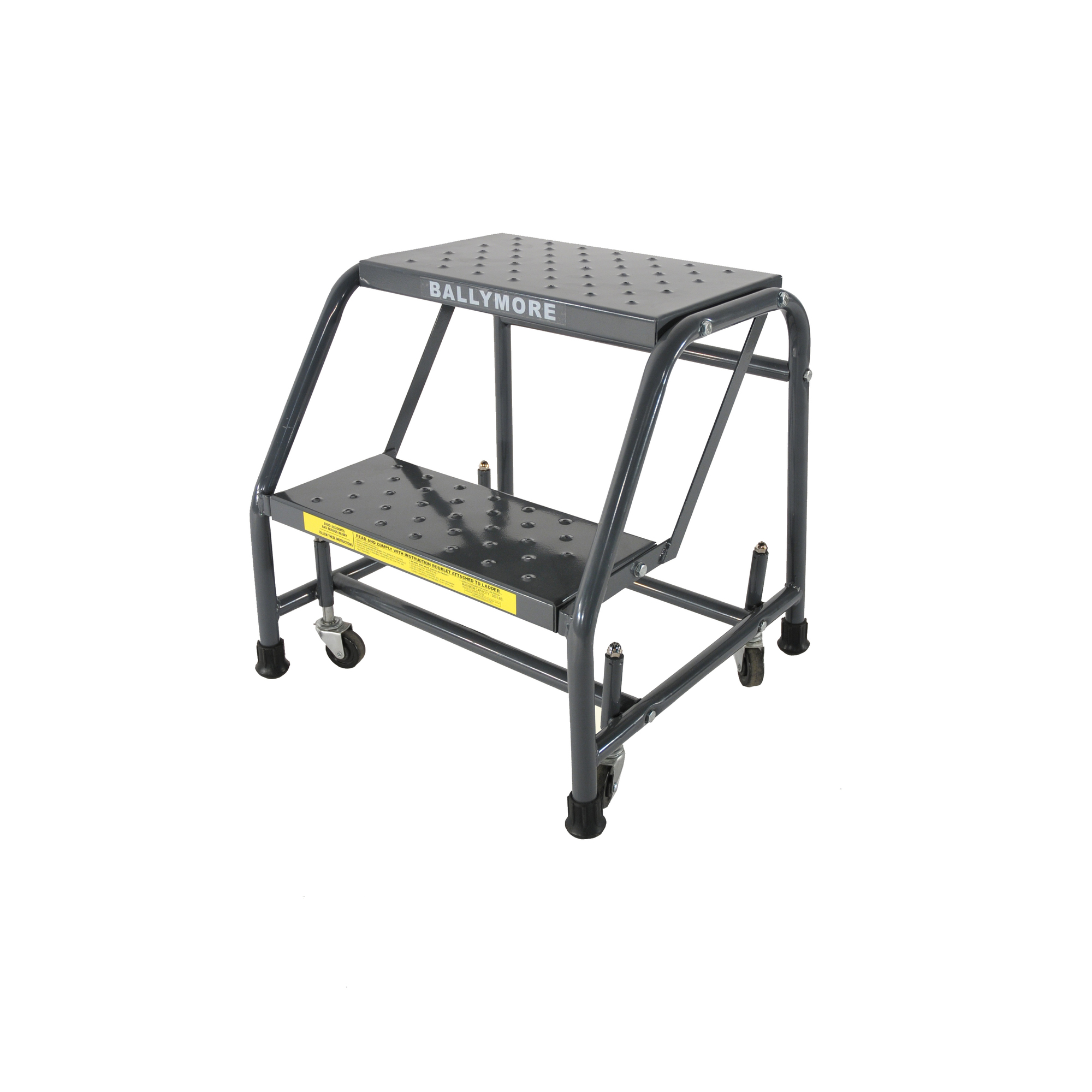 Ballymore, Rolling Ladder, Overall Height 19 in, Steps 2, Material Steel, Model 218P
