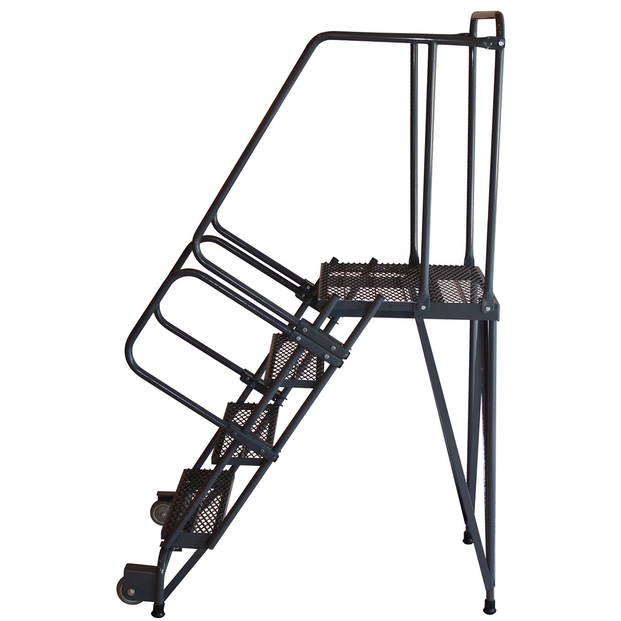 Ballymore, Rolling Ladder, Overall Height 50 in, Steps 2, Material Steel, Model HL-2-P