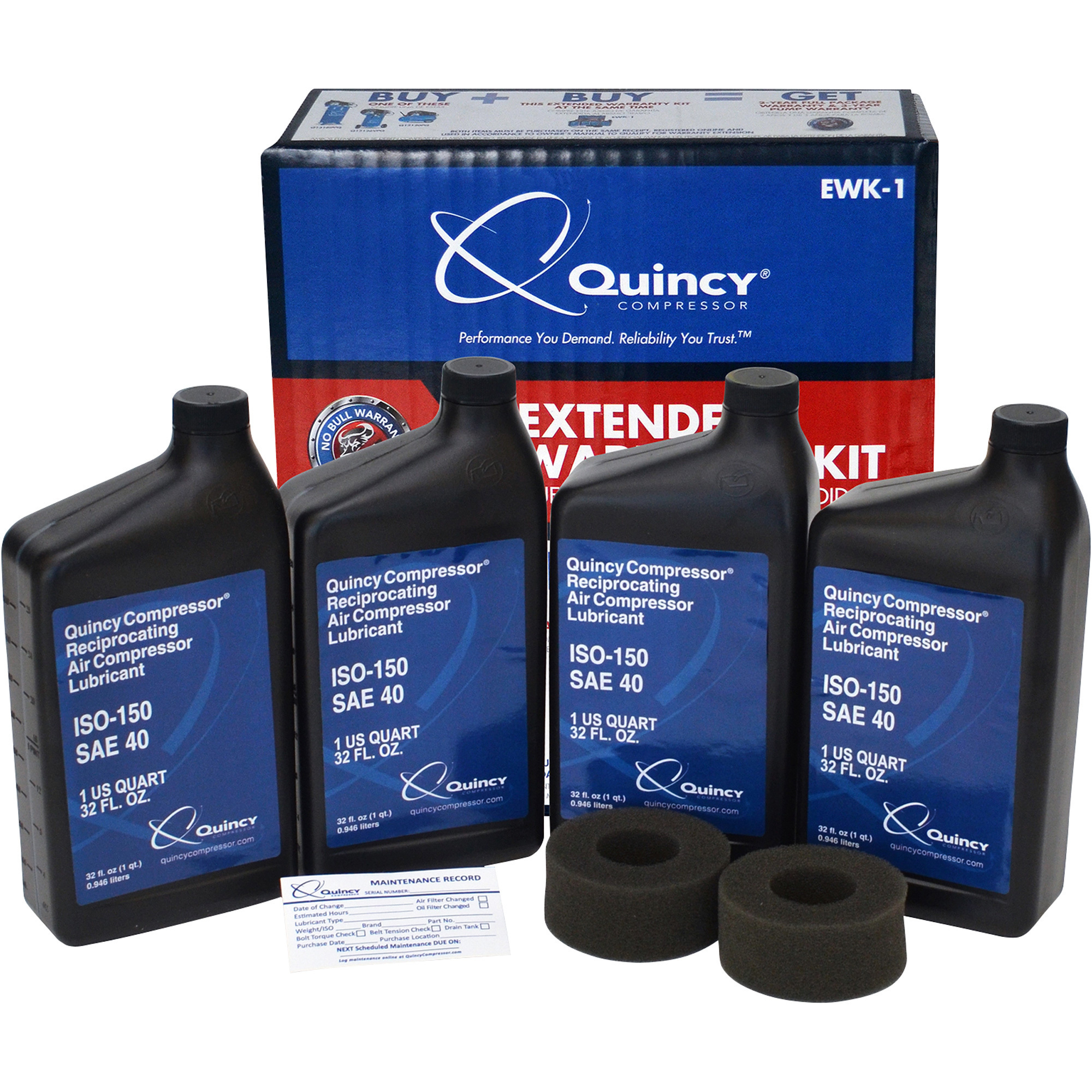 Quincy Extended Support and Maintenance Kit for Quincy Single Stage Compressors, Model EWK-1
