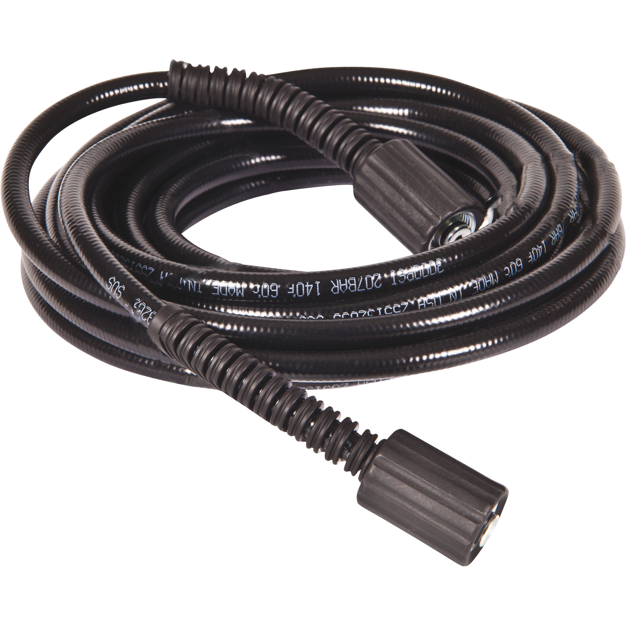 Powerhorse Nonmarking Pressure Washer Hose, 3000 PSI, 25ft. x 1/4Inch, 14mm M22 x M22 Connectors, Model 646200540