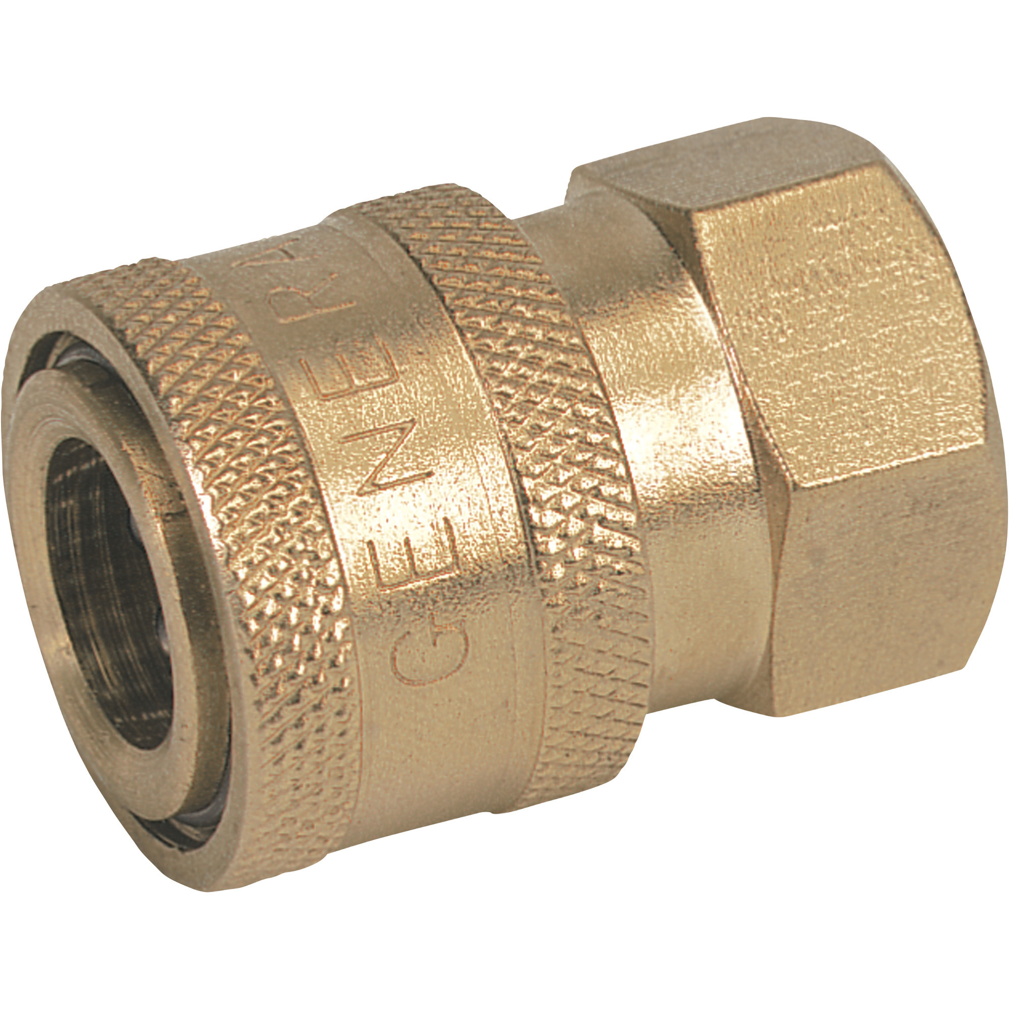 NorthStar Brass Pressure Washer Quick Coupler â 1/4Inch NPT-F, 5200 PSI, 6.0 GPM, Brass, Model ND10001P