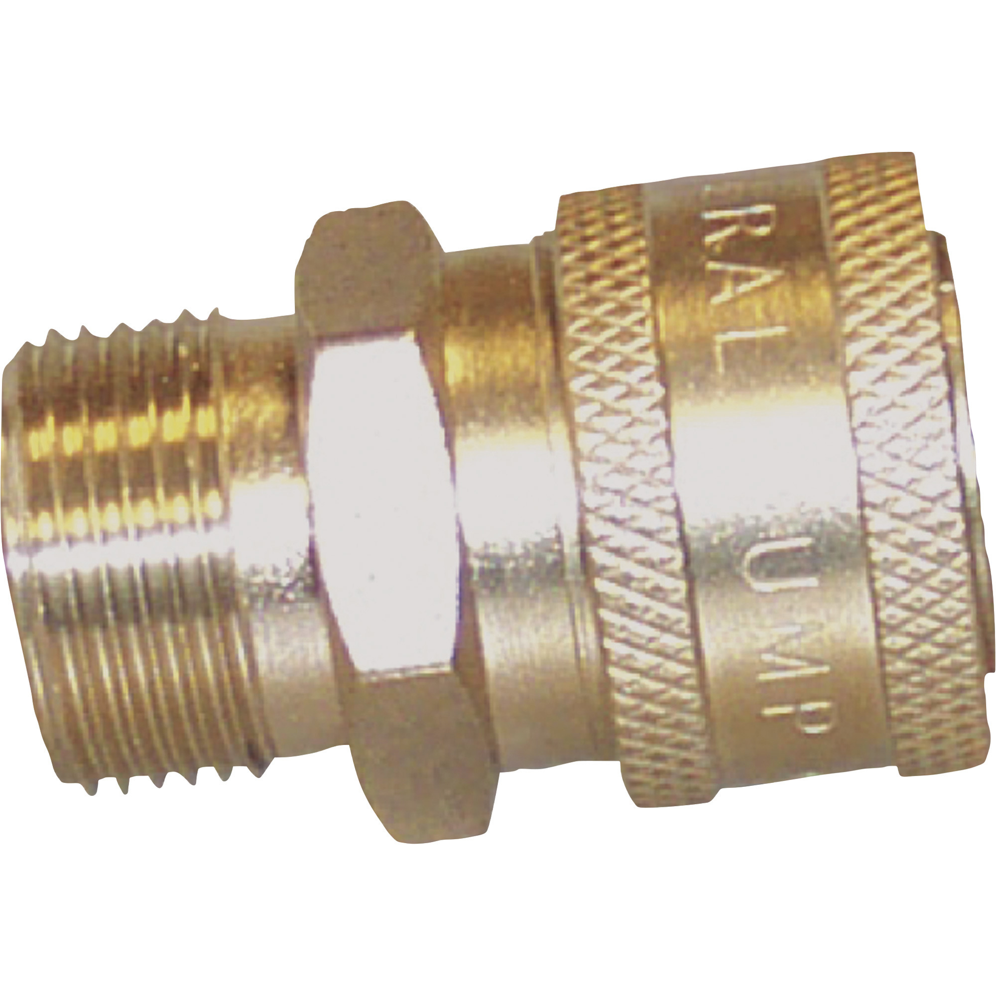 Ball-Type Pressure Washer Quick Coupler, M22 M x 3/8in. QC-F, 4000 PSI, Brass, Model# - NorthStar ND10035P