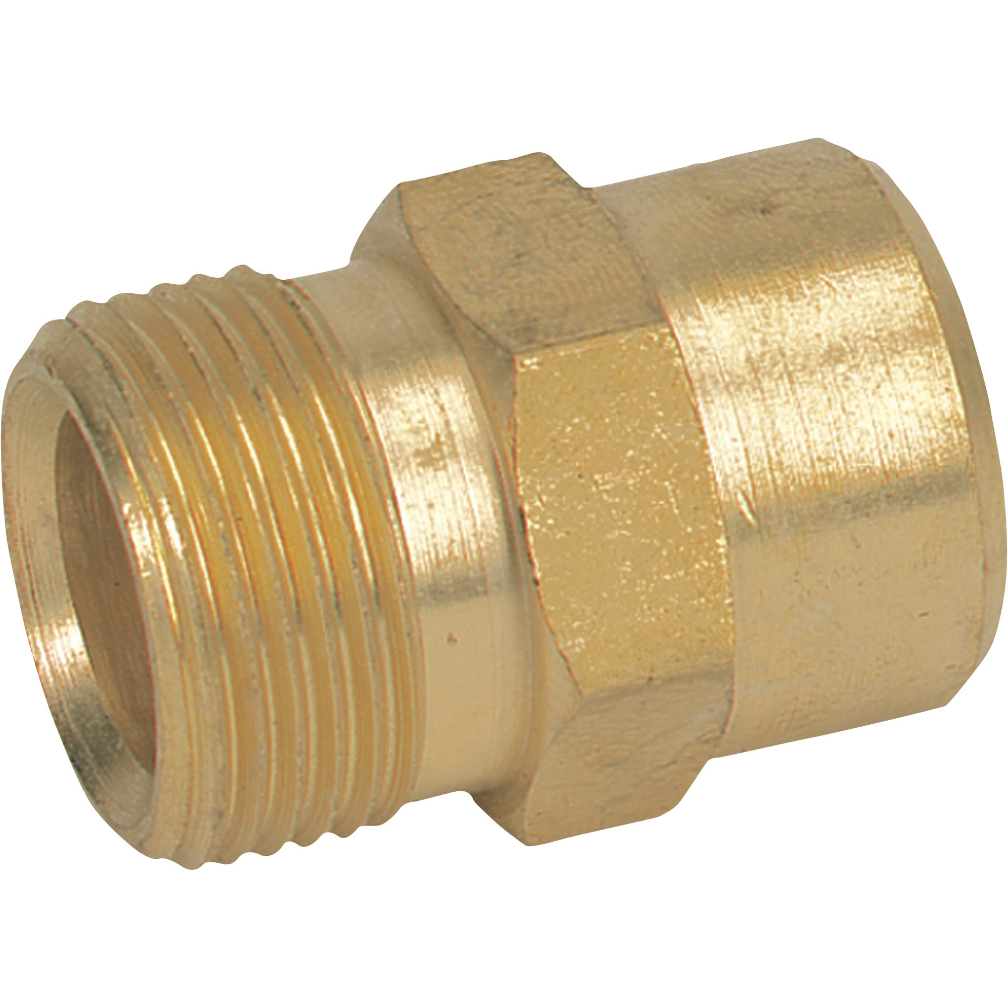 General Pump Deep Cavity Pressure Washer Adapter â M22 x 1/4Inch NPT-F, 4000 PSI, Brass, Model N2510103P