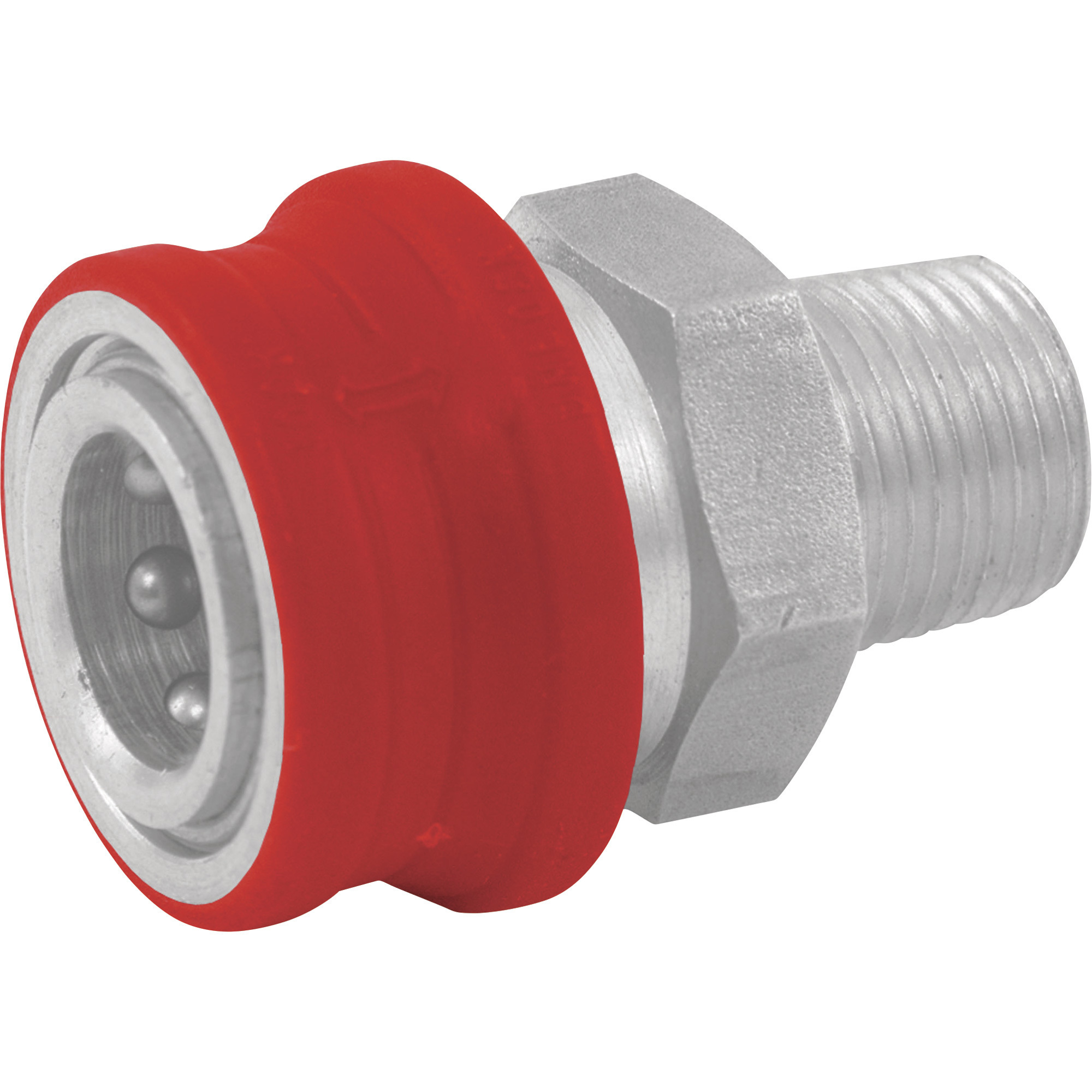 Pressure Washer Insulated Quick-Connect Coupler, 3/8in. NPT-M, 5000 PSI, 12.0 GPM, Stainless Steel, Model# - NorthStar 2100388P