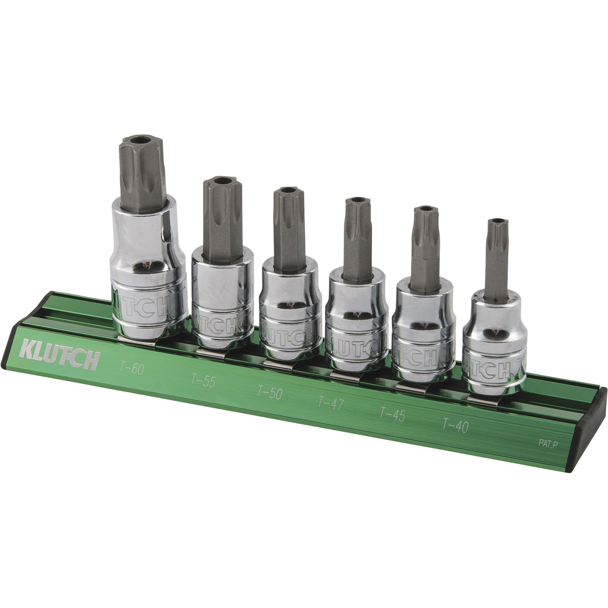 Klutch Tamper-Resistant Star Bit Set, 6-Piece