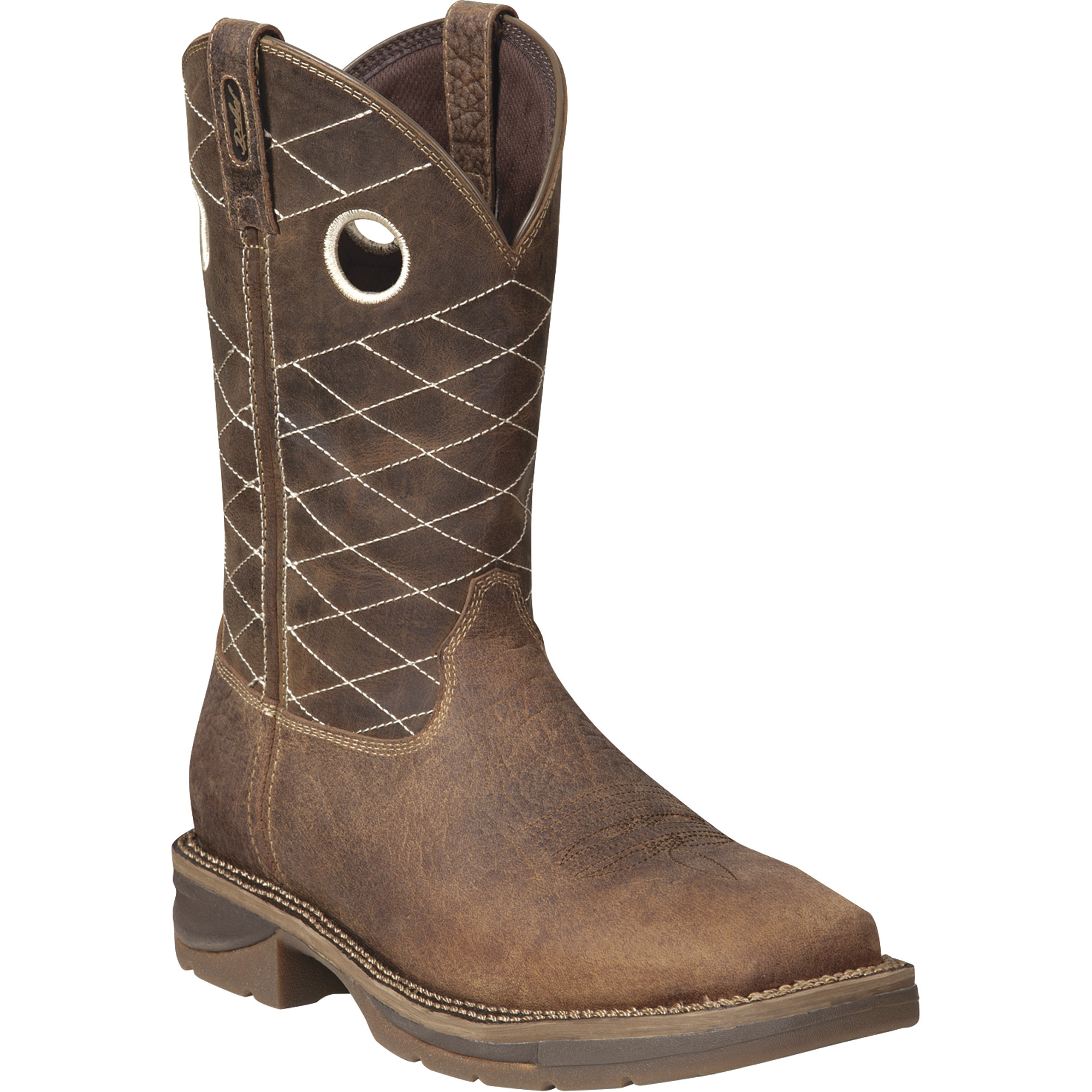 Durango Men's Workin' Rebel 11Inch Safety-Toe EH Western Pull-On Boot - Size 8, Model DB 4354