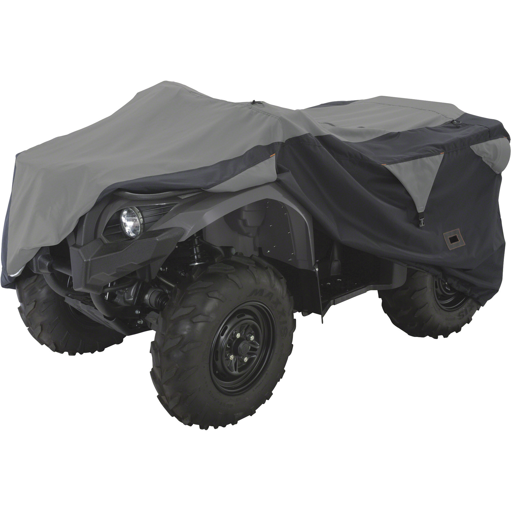 Classic Accessories ATV Deluxe Storage Cover, Large, Gray/Black, 80Inch L x 44Inch W x 45Inch H, Model 15-061-043804-00