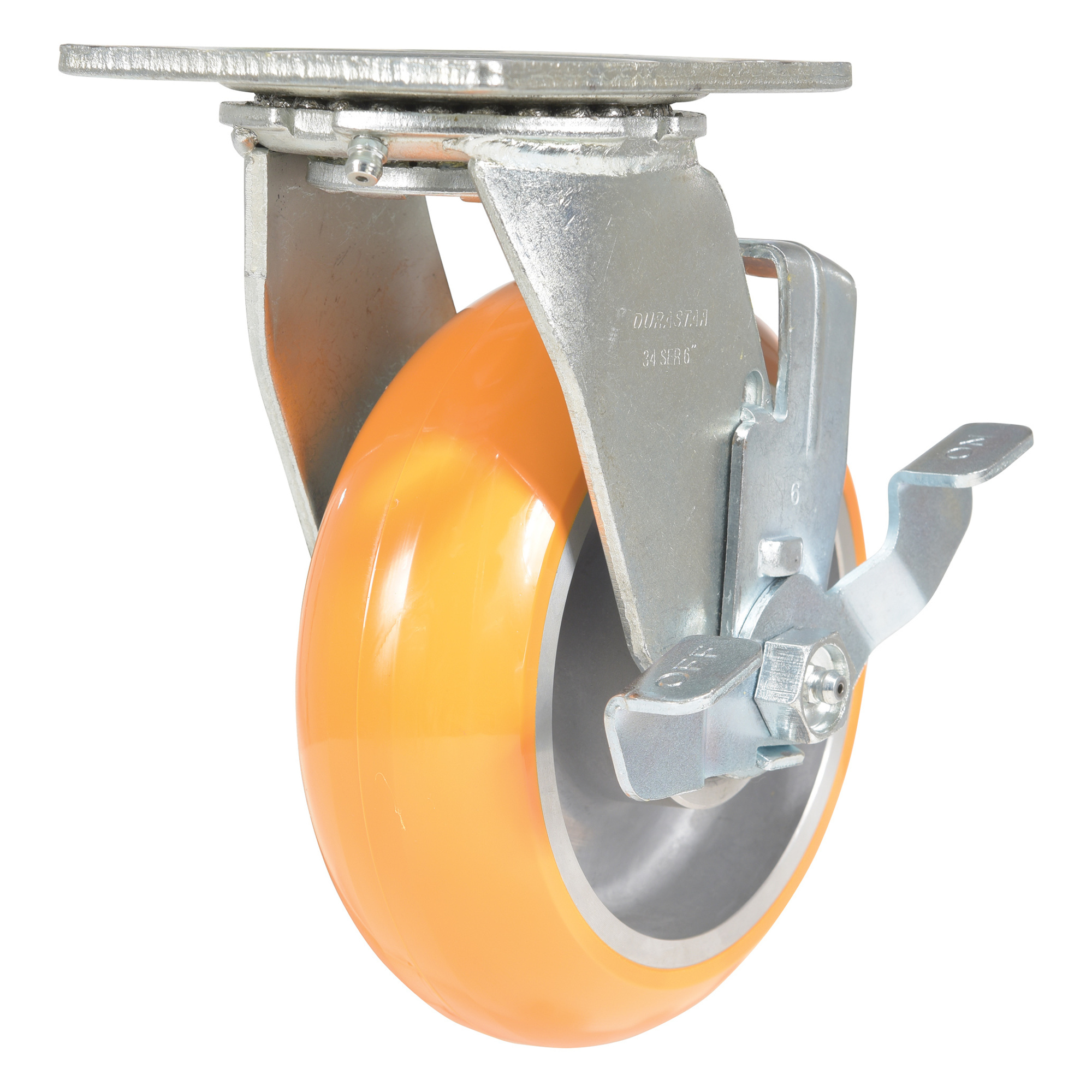 Vestil, Poly swivel with brake 6x2 1250 pounds, Wheel Diameter 6 in, Package (qty.) 1 Model CST-F34-6X2SI-SWB