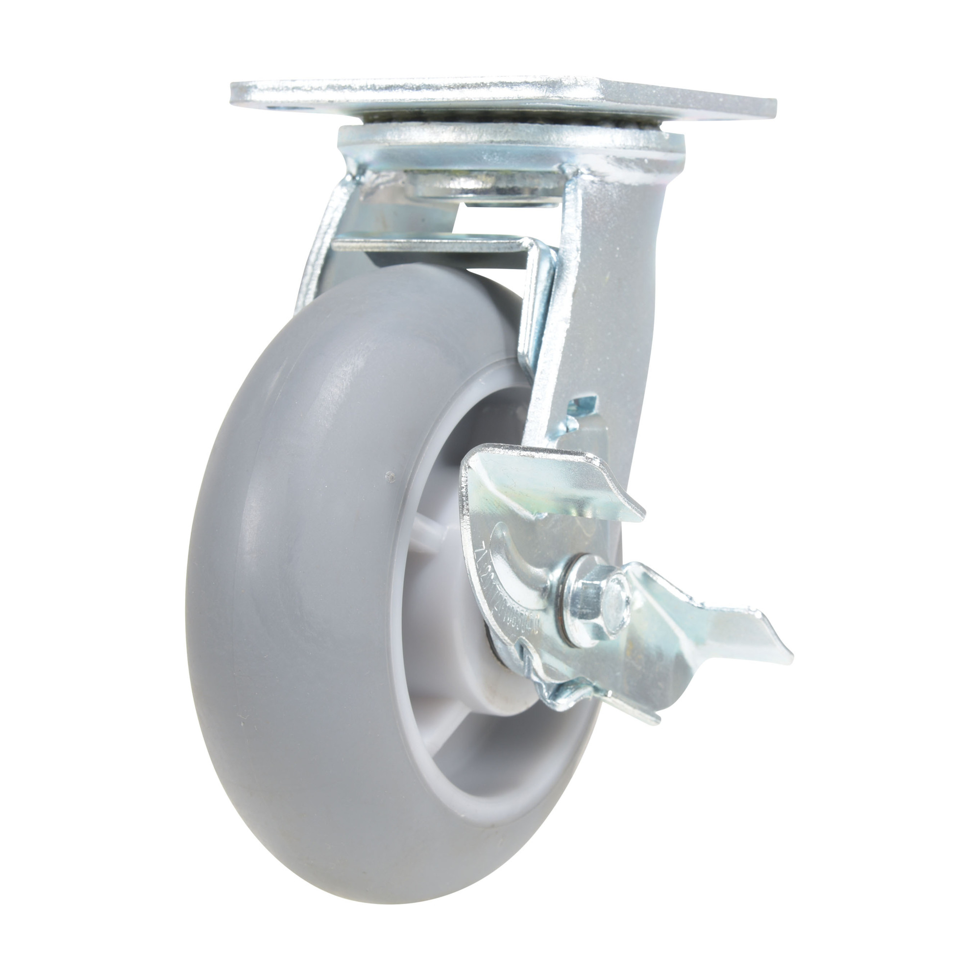 Vestil, Rubber swivel with brake 6x2 639 pounds, Wheel Diameter 6 in, Package (qty.) 1 Model CST-VE-6X2TPR-SWB