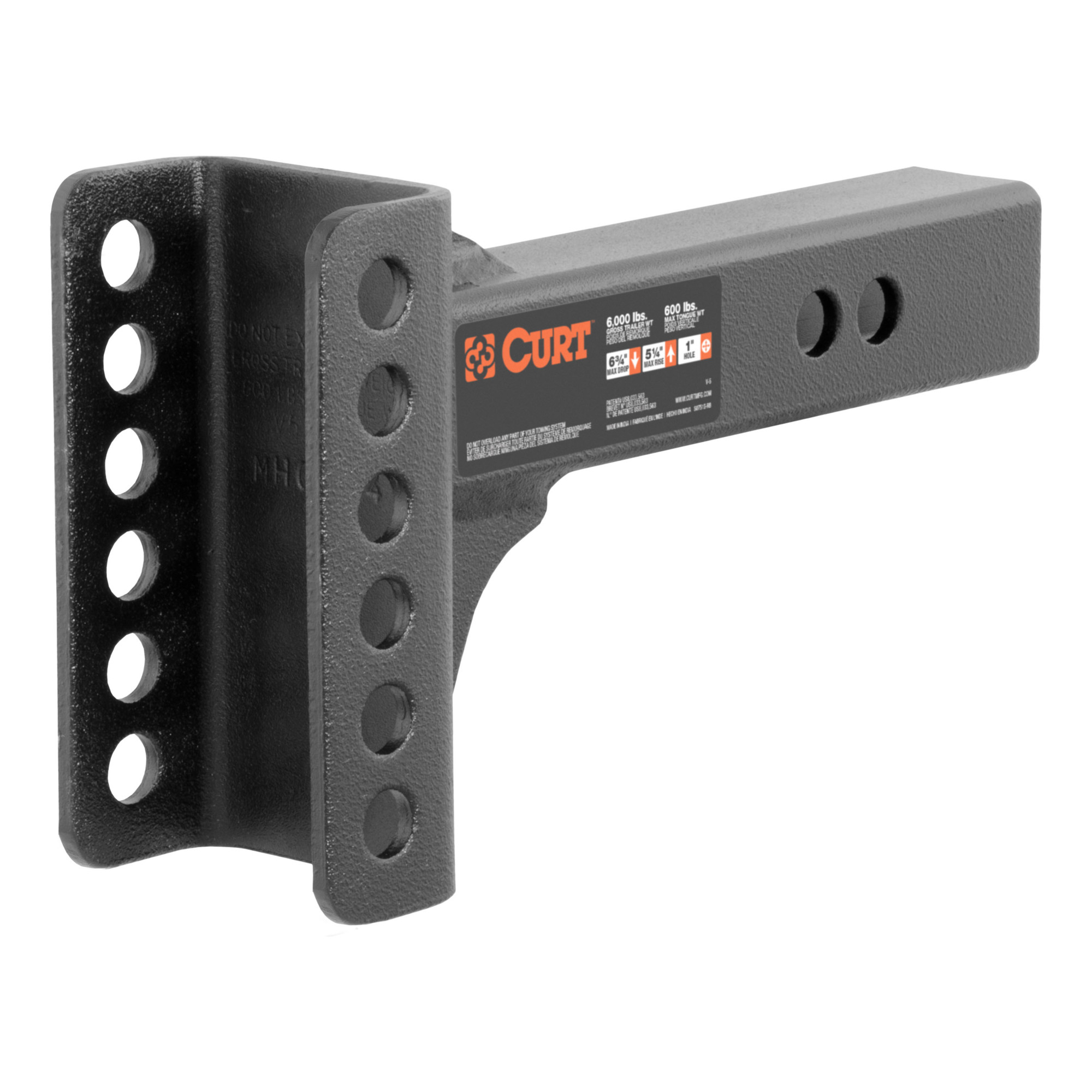 Curt Manufacturing, Adjustable Channel Mount Shank, Model 45911