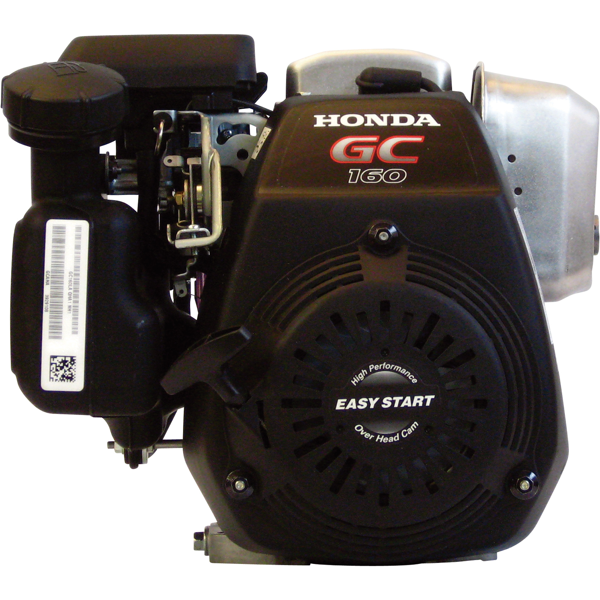 Honda GC Series Horizontal OHC Engine â 160cc, 3/4Inch x 1 7/16Inch Shaft, Model GC160LAMHAB-BLK