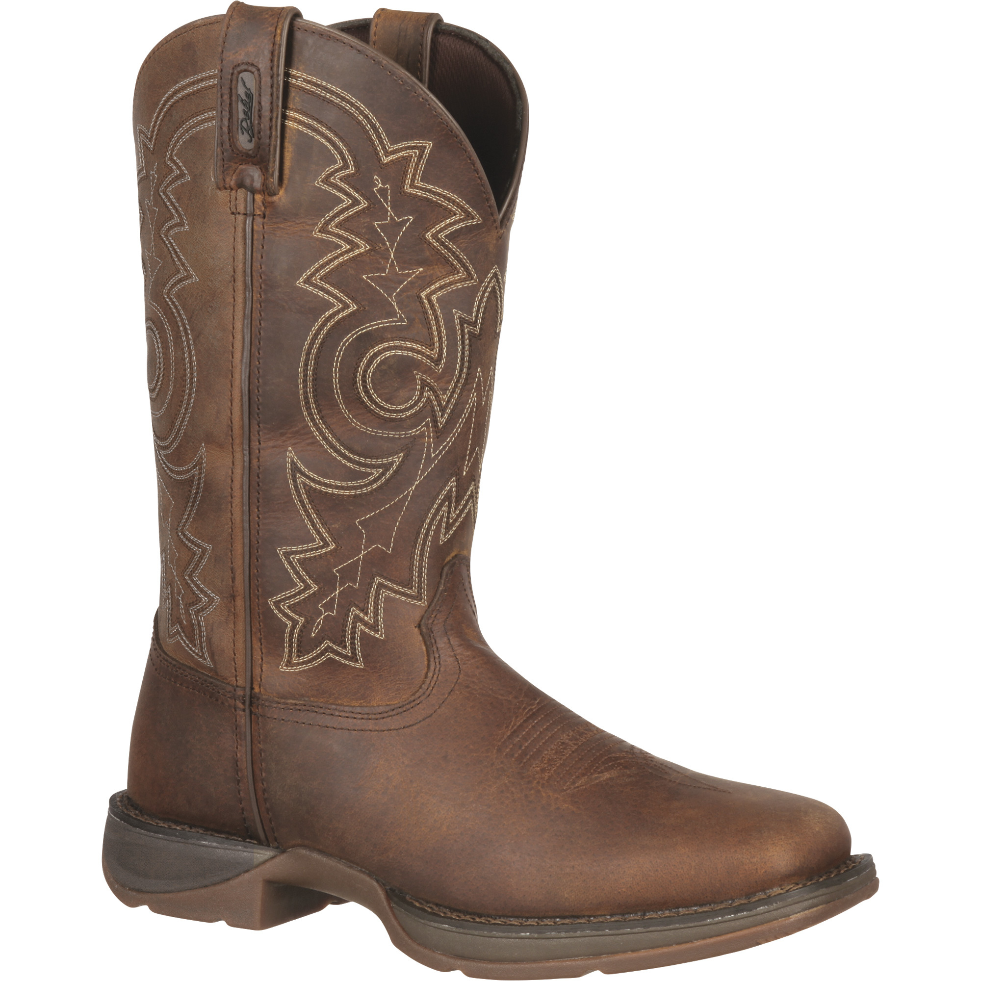 Durango Rebel 11Inch Square-Toe Western Boots - Brown, Size 8, Model DB4443