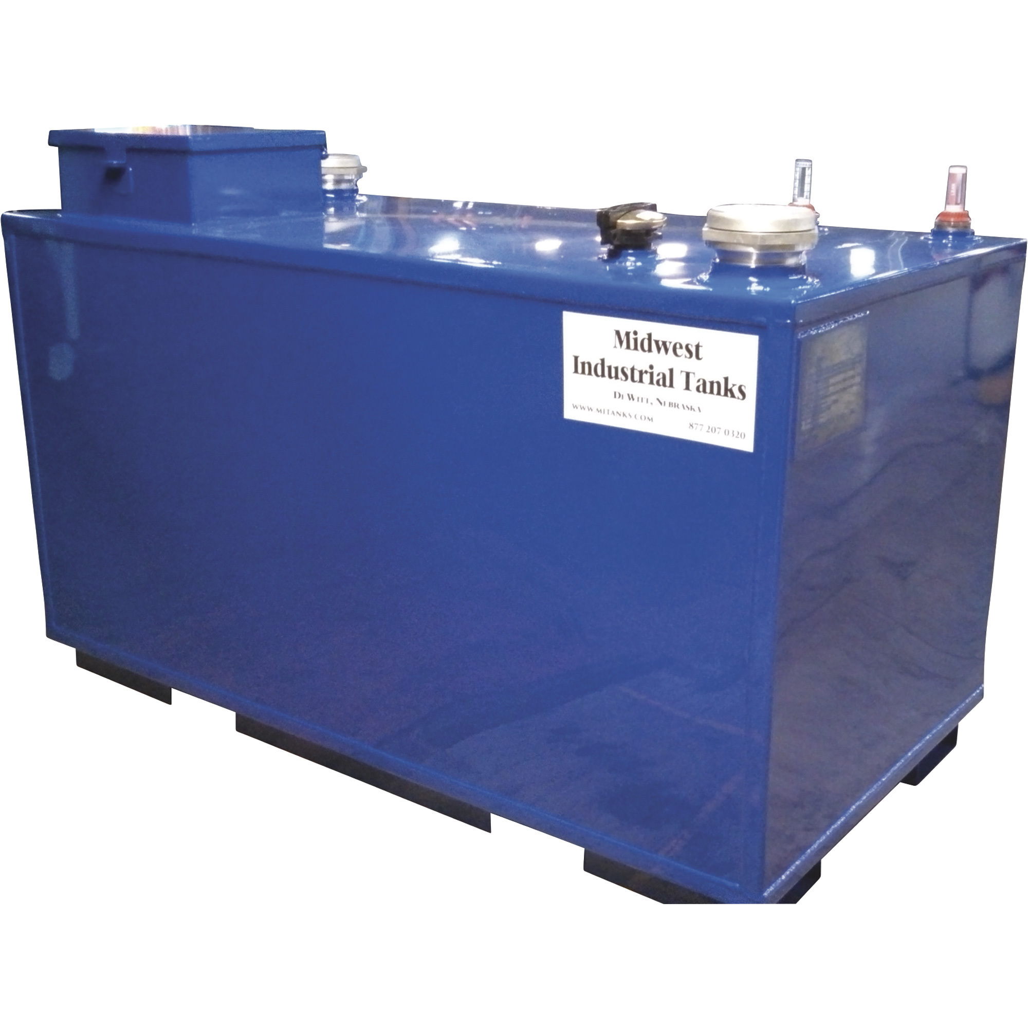 Waste Oil Tank, 250 Gallon, Model# - Midwest Industrial Tanks RTD-W-CC-250-10-12