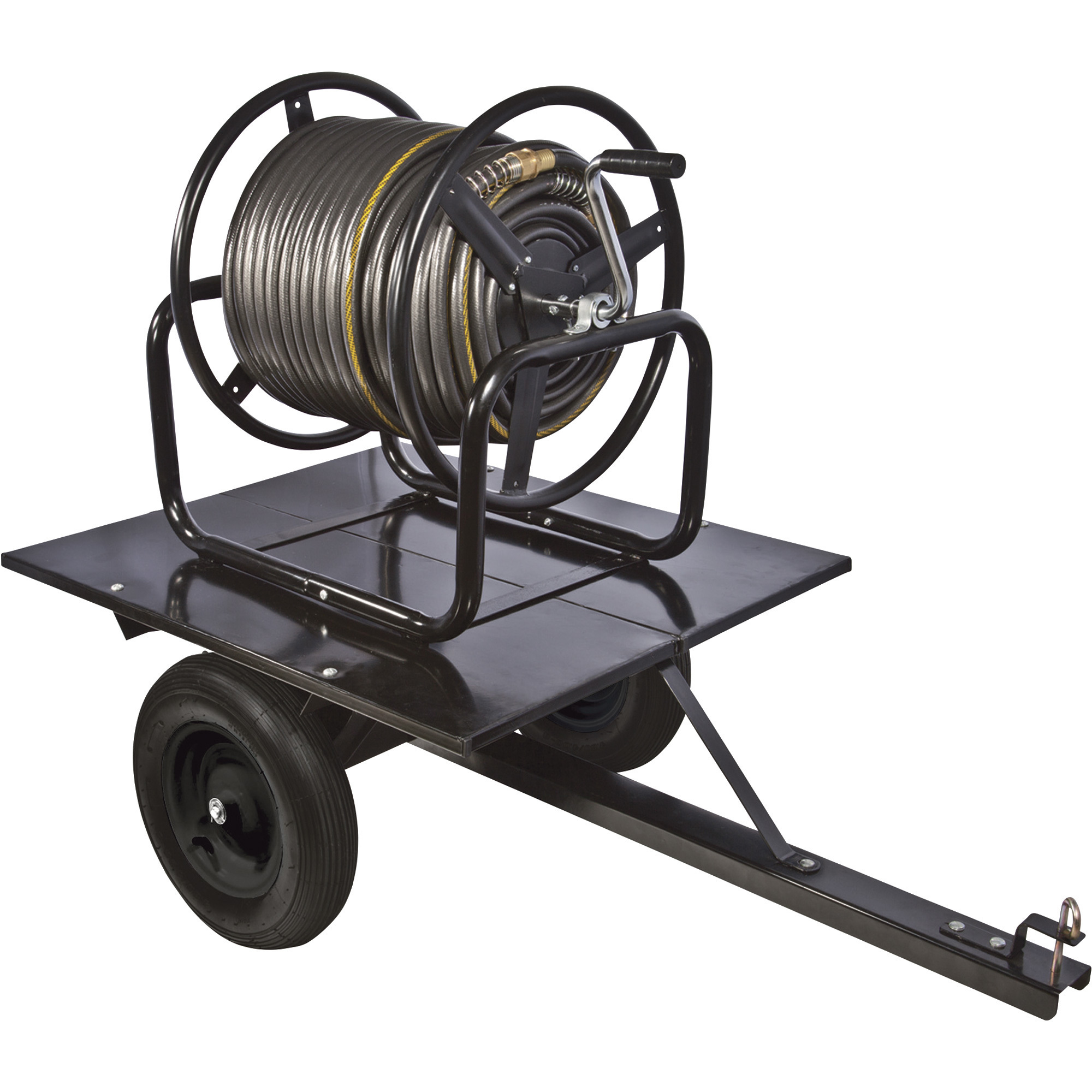 Ironton Trailered Garden Hose Reel, Holds 5/8Inch x 400ft. Hose