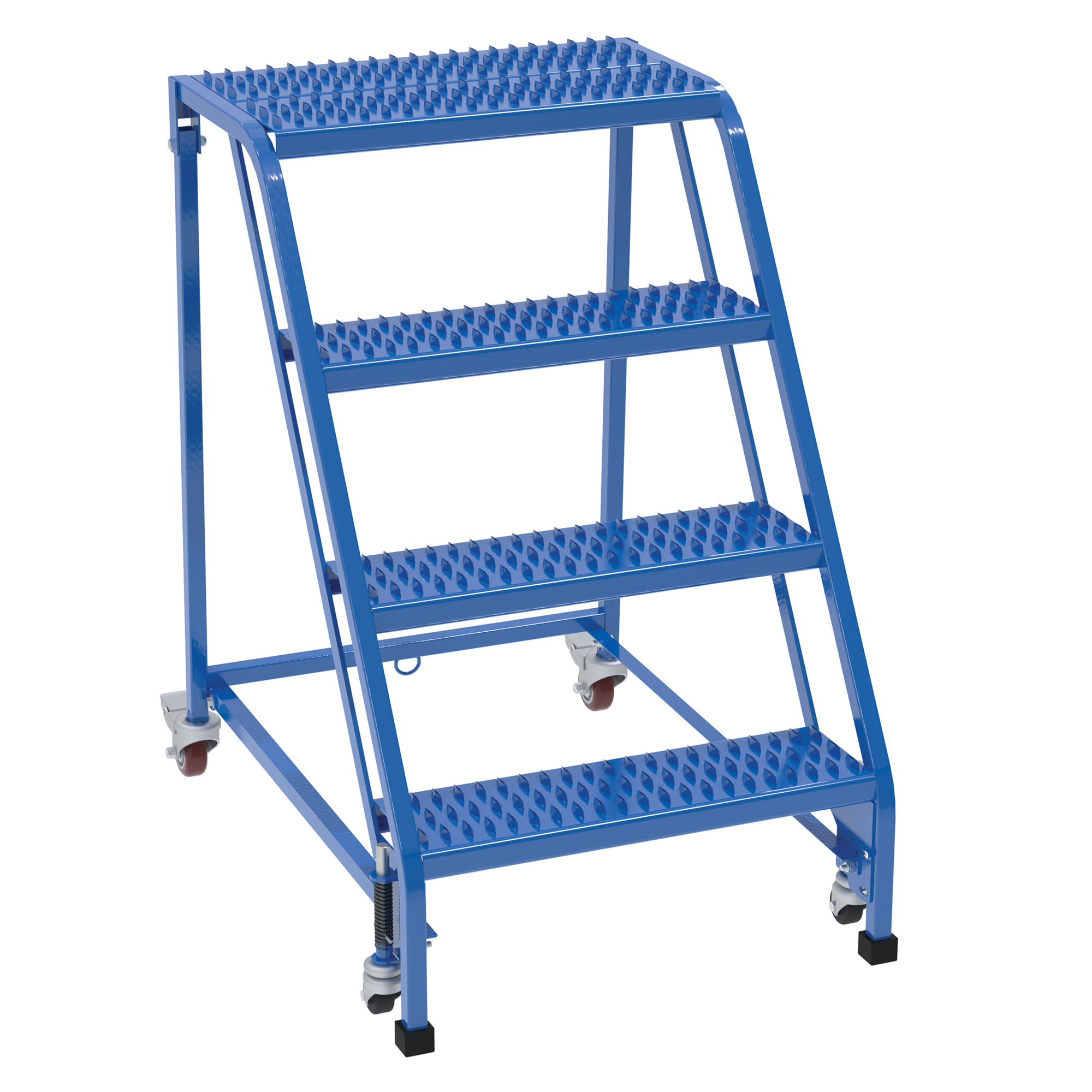 Vestil, 4 Step grip strut warehouse ladder no rail, Overall Height 40 in, Steps 4 Material Steel, Model LAD-PW-26-4-G-NHR