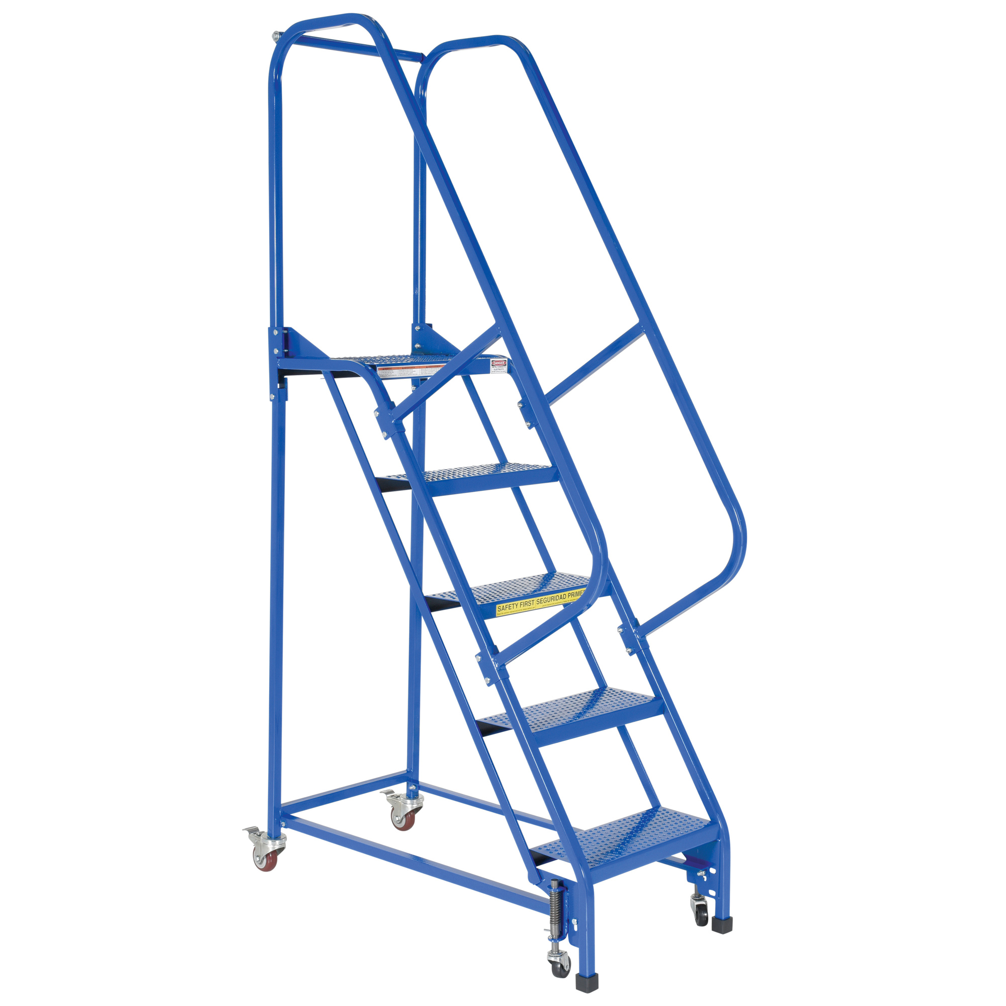 Vestil, 5 Step perforated warehouse ladder, Overall Height 80 in, Steps 5 Material Steel, Model LAD-PW-18-5-P