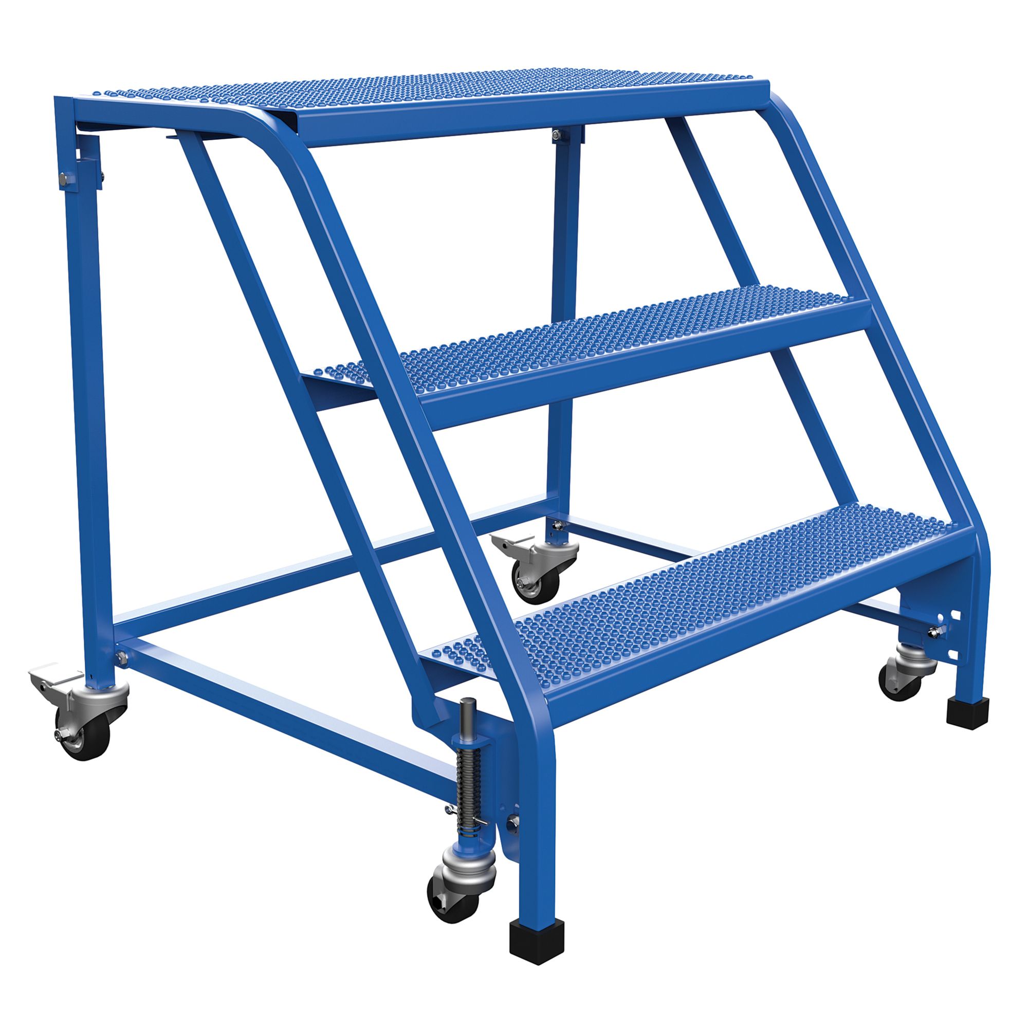 Vestil, 3 Step perforated warehouse ladder no rail, Overall Height 30 in, Steps 3 Material Steel, Model LAD-PW-32-3-P-NHR