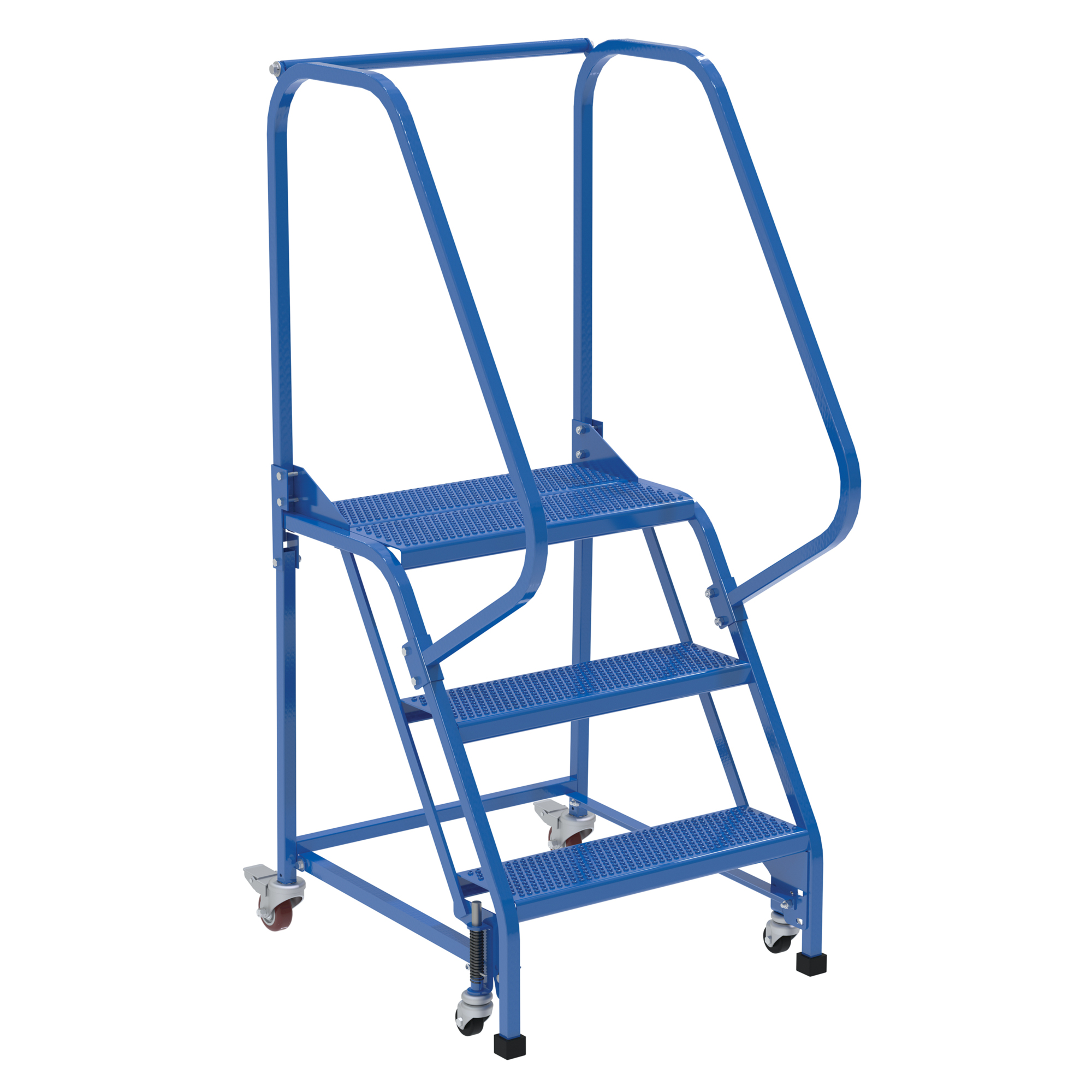 Vestil, 3 Step perforated warehouse ladder, Overall Height 60 in, Steps 3 Material Steel, Model LAD-PW-26-3-P